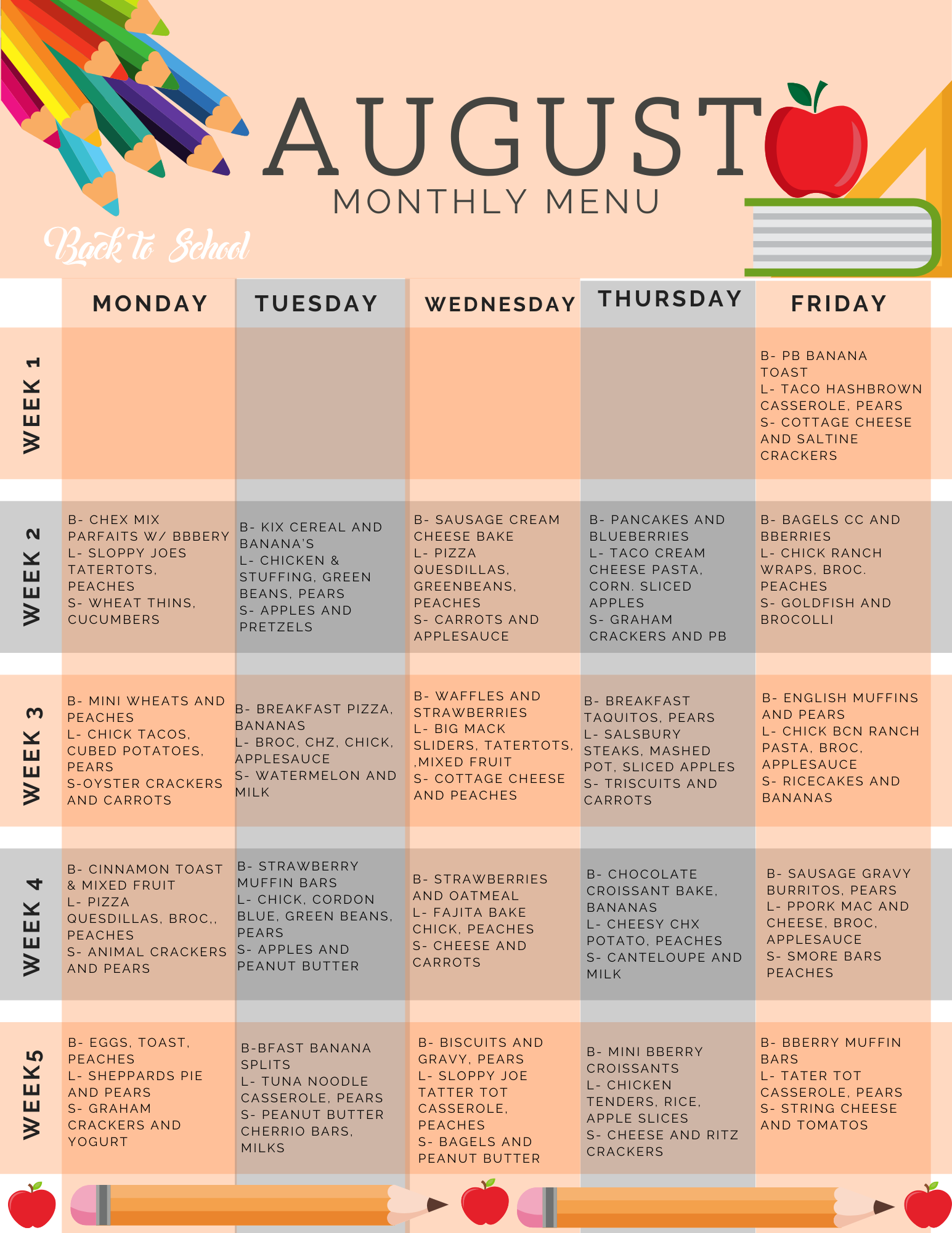 CACFP Food Program