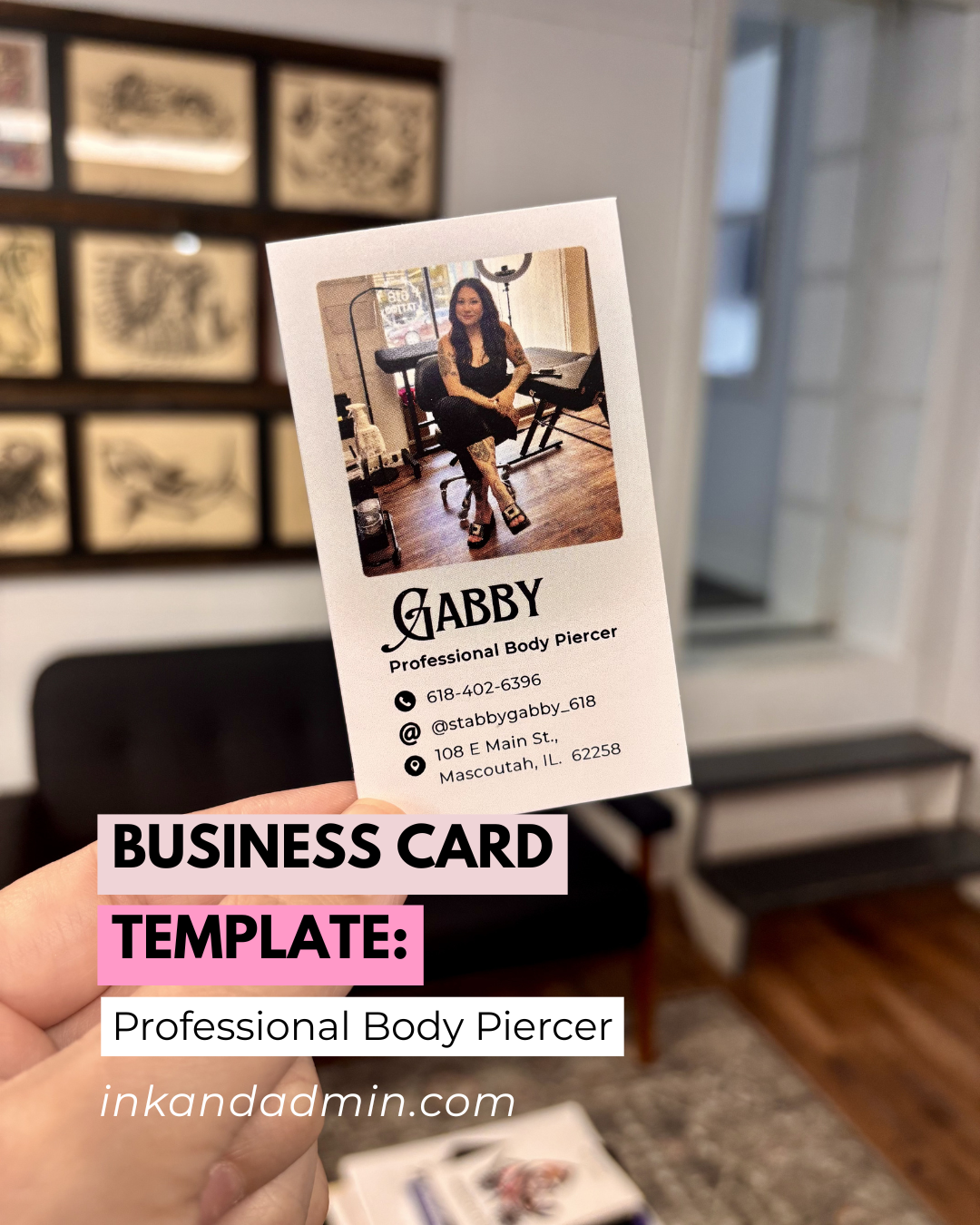 Business Card Template: Piercer
