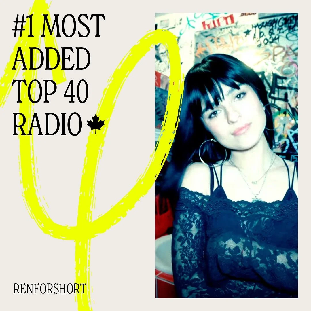 renforshort's new single FEELING GOOD is #1 MOST ADDED at TOP 40 RADIO 🇨🇦 🎉 Thank you @newhot899 @jumpottawa @energy106fm @915thebeat and everyone else leading the way!! @nettwerkmusic @camp.management @rileykirkwood