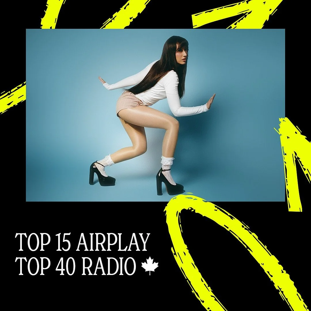 Congratulations Alex Porat and thank you very much to Canadian Pop Radio as FACE LIKE YOURS - the first radio single from her new EP 'Crushed!' is at 7 Weeks so far inside the TOP 15 most played songs at Canadian Top 40 Radio! @wednesdaymgmt @awal
