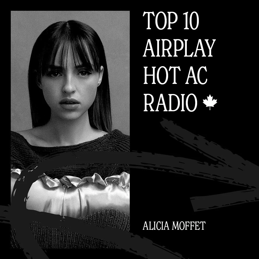 ALICIA MOFFET's pure fire single LAY YOUR LIGHT is already TOP 10 at Hot AC Radio and Top 20 at CHR/Top 40 Radio, and at #15 on the Shazam Canada Pop Chart, is the biggest CanCon record on there 🔥 Thank you radio so very much and congratulations Ali