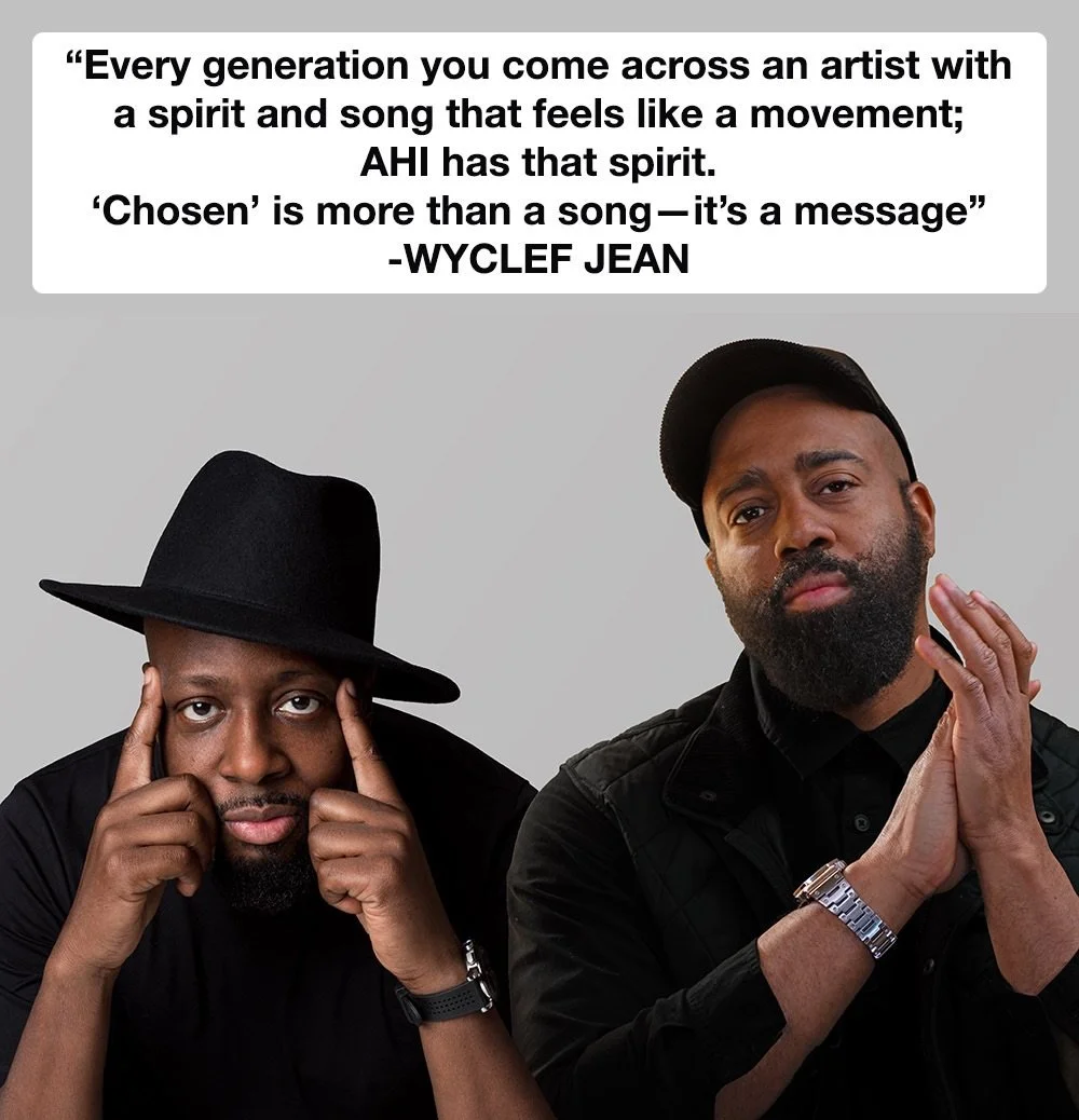 AHI x Wyclef Jean "Chosen" is out today!! A beautiful collaboration and the beginning of a creative partnership between the two artists united by storytelling, heritage, and a shared belief in music as a force for connection ☀️ @theorchard