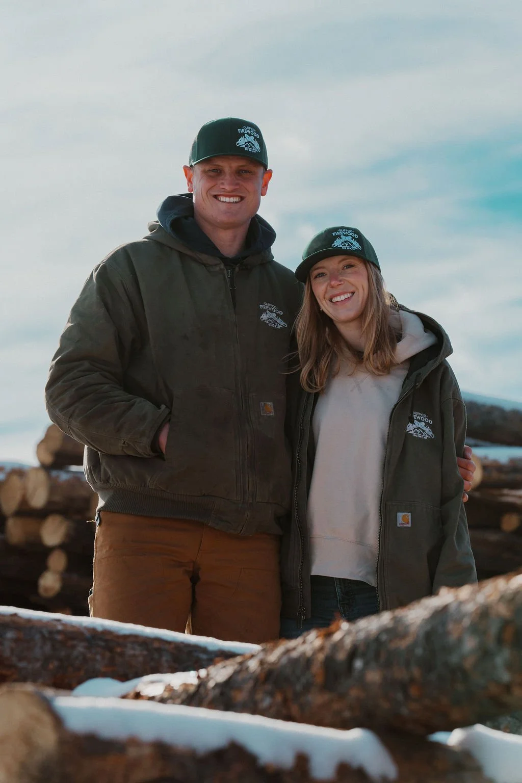 Duffco Firewood founder's Matt and Lyndsey Duffy.