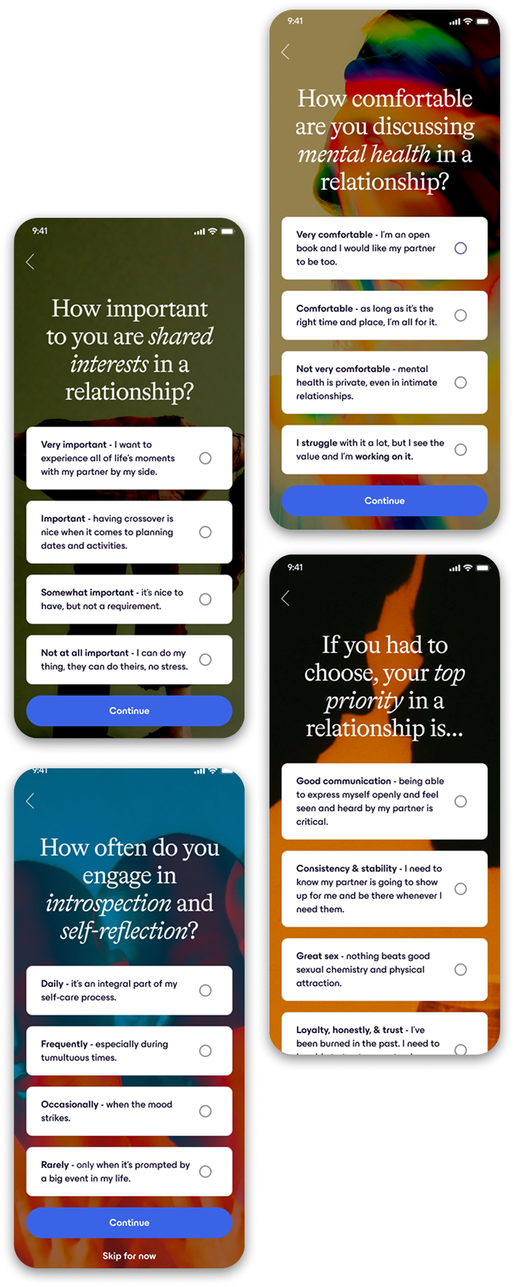 High fidelity screen design - Brand and UI design supporting digital product experience