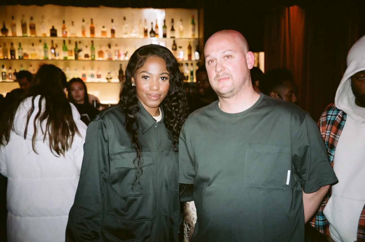 Image 1: Bianca Saunders & Chris O'Brien / Image 2: Omari Phillips & Unknown / Image 3: Jed Gharbi & Jacob White - @ Farah x Bianca Saunders Launch Party