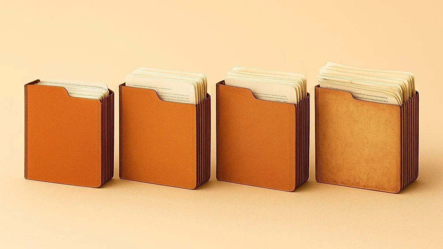 Organized file folders representing record lifecycle management and information governance