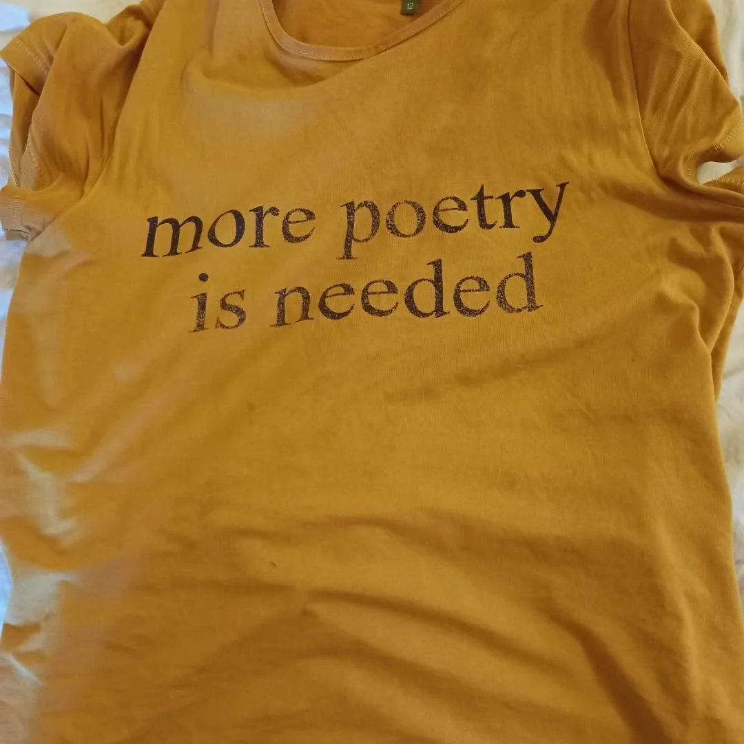 My small person has an unexpected, new-found love of holiday club so here I am working away at my desk... Very much looking forward to more poetry in 2026: more reading it, teaching it, talking about it, and writing it!