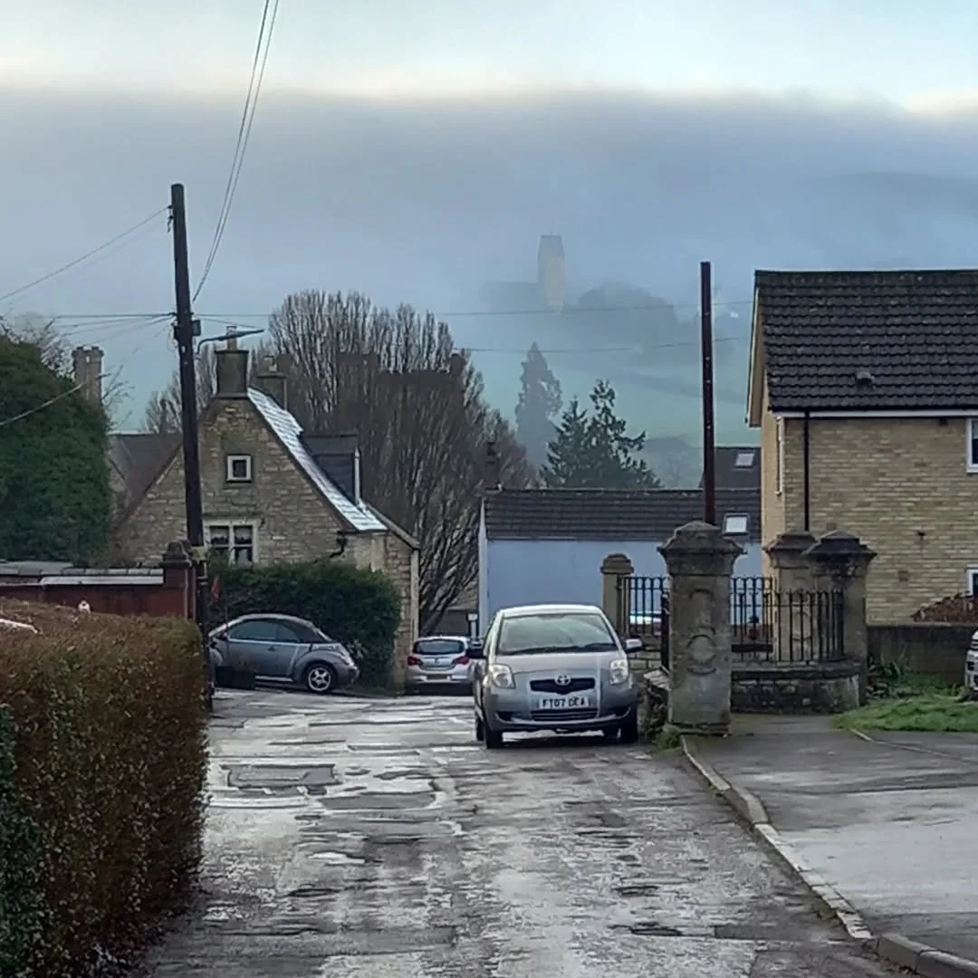 School run this morning with mysterious mists (#notinhackneyanymore).