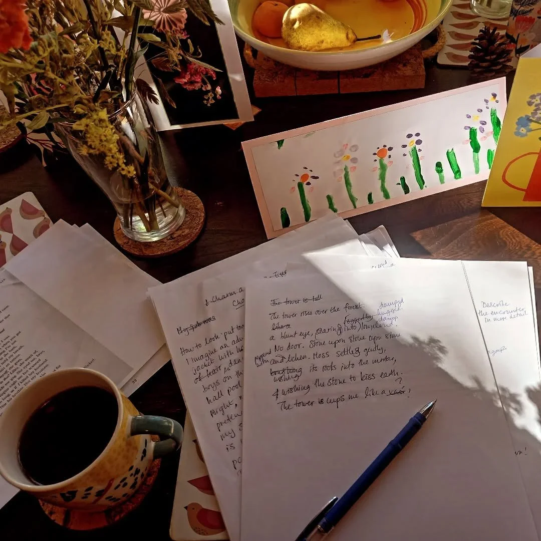 Every month, seventeen of us work with the same poetic sparks - prompts that ask us to go deeper into our craft. 

This April, the brilliant @kayochingonyi will be guiding our exploration. 

At Poetical Workshop, we're opening up a few spaces for poe