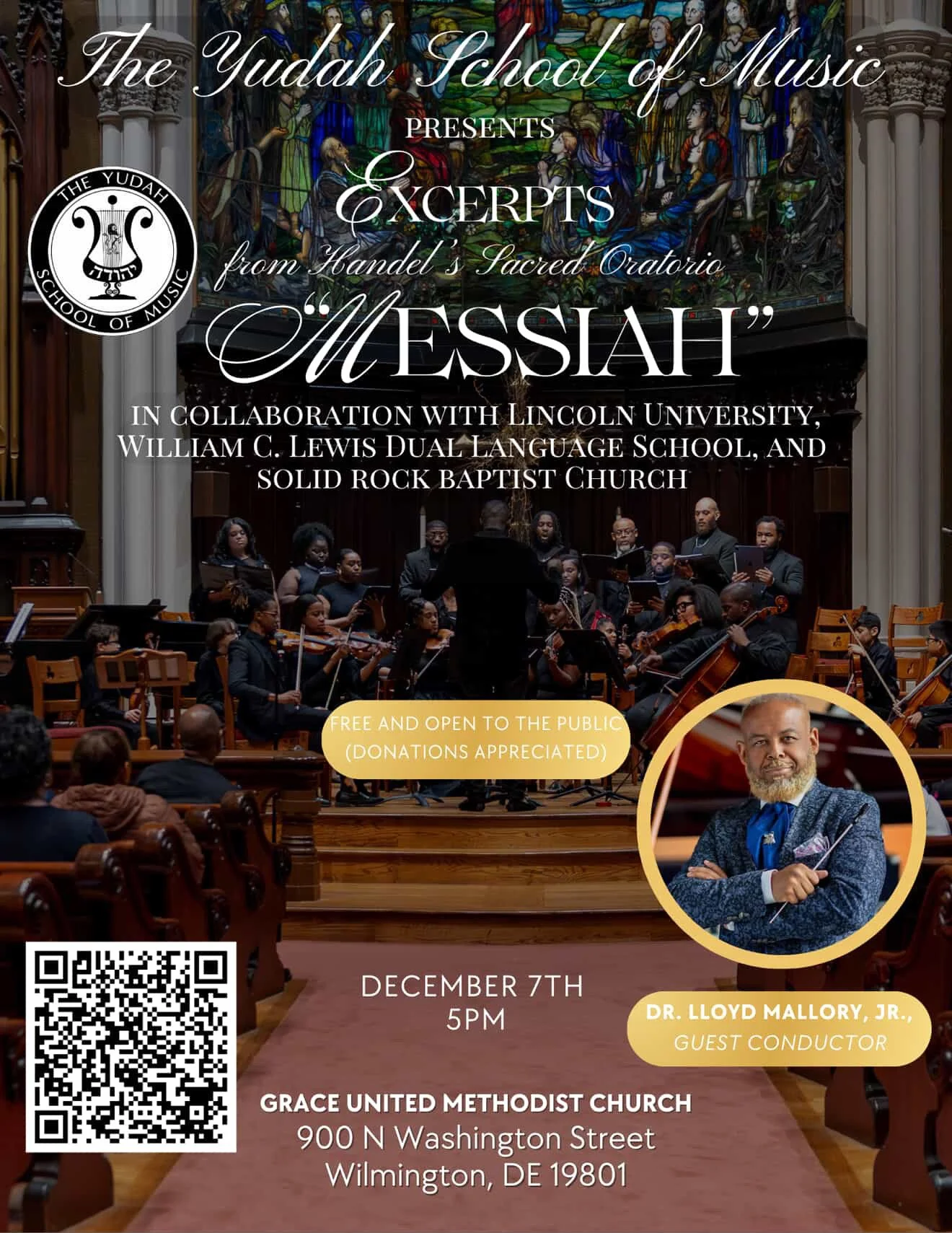 The Yudah School of Music presents Excerpts from Handel's Sacred Oratorio "Messiah"