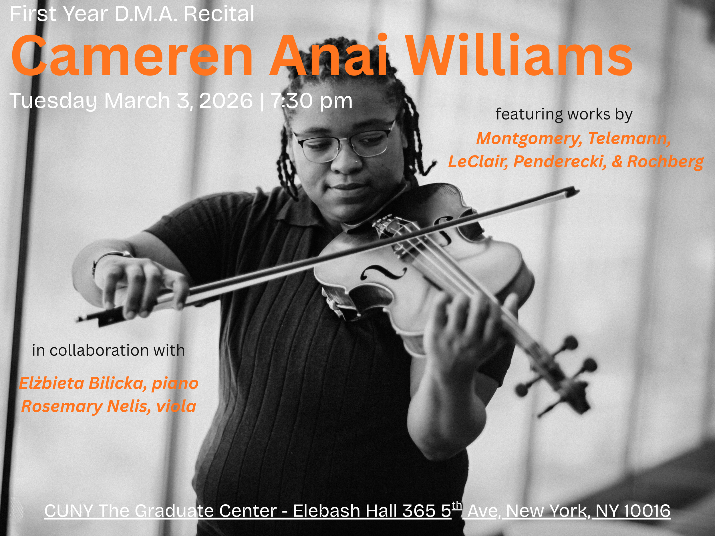 Cameren's First-Year DMA Recital