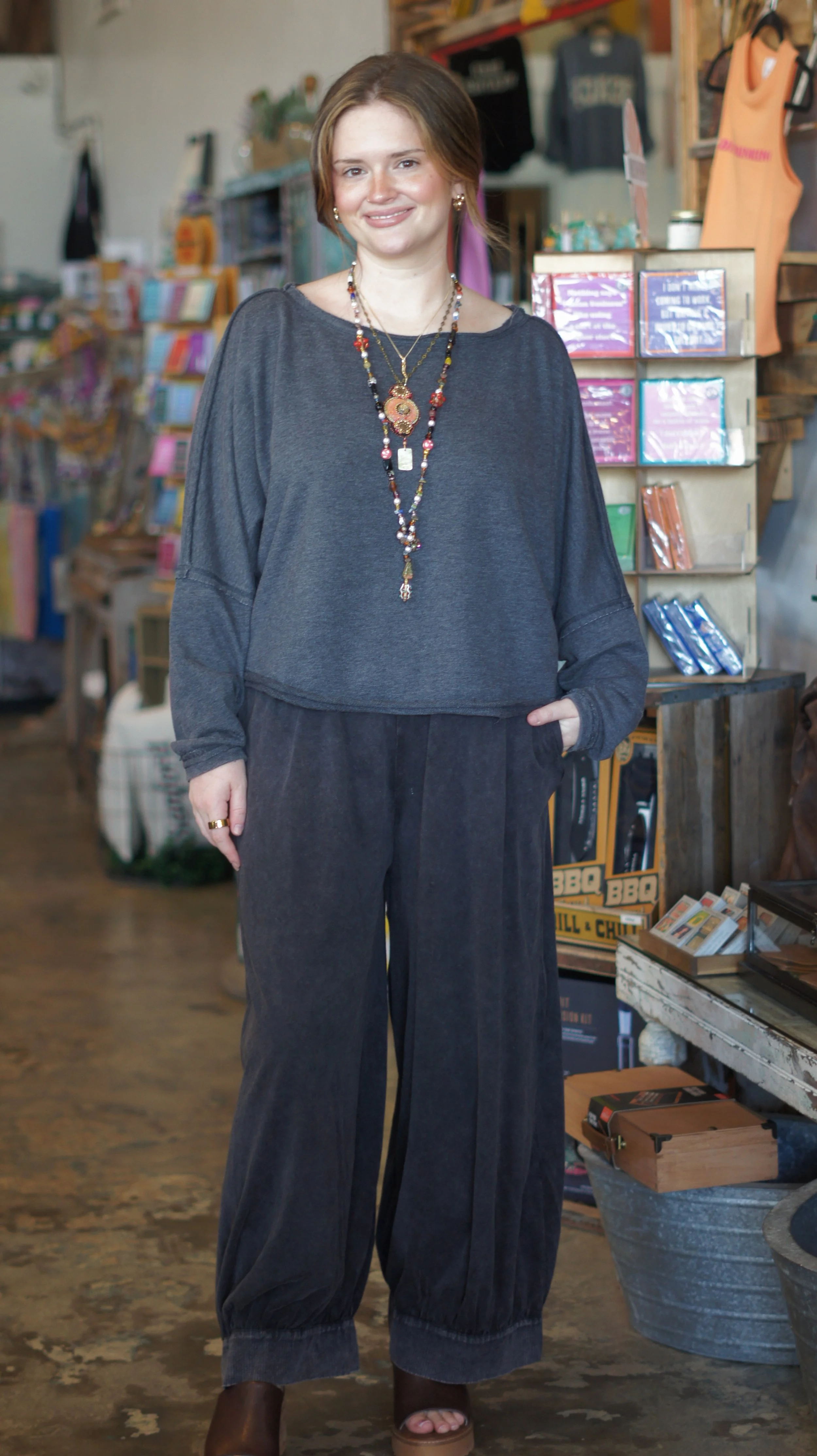 Charcoal Lounge Sweatshirt
