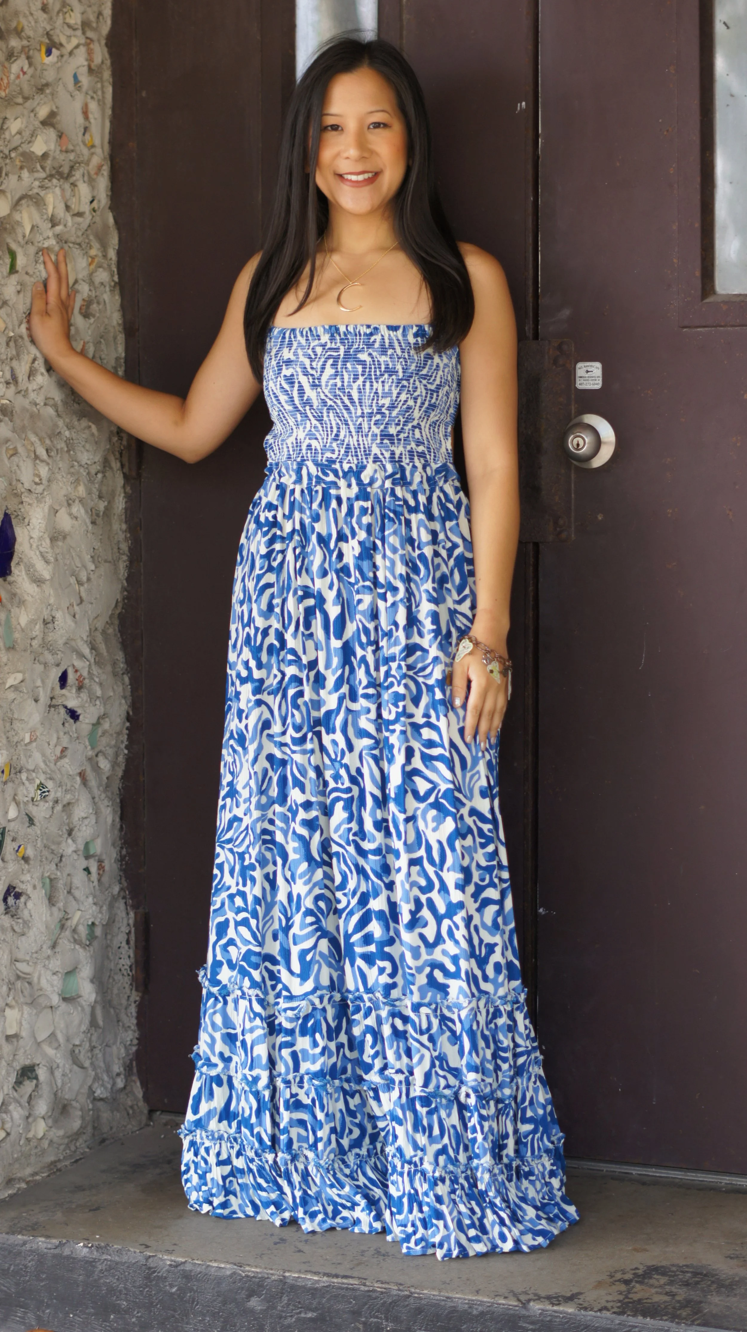 Chocolate / Blue Dream Maxi Dress