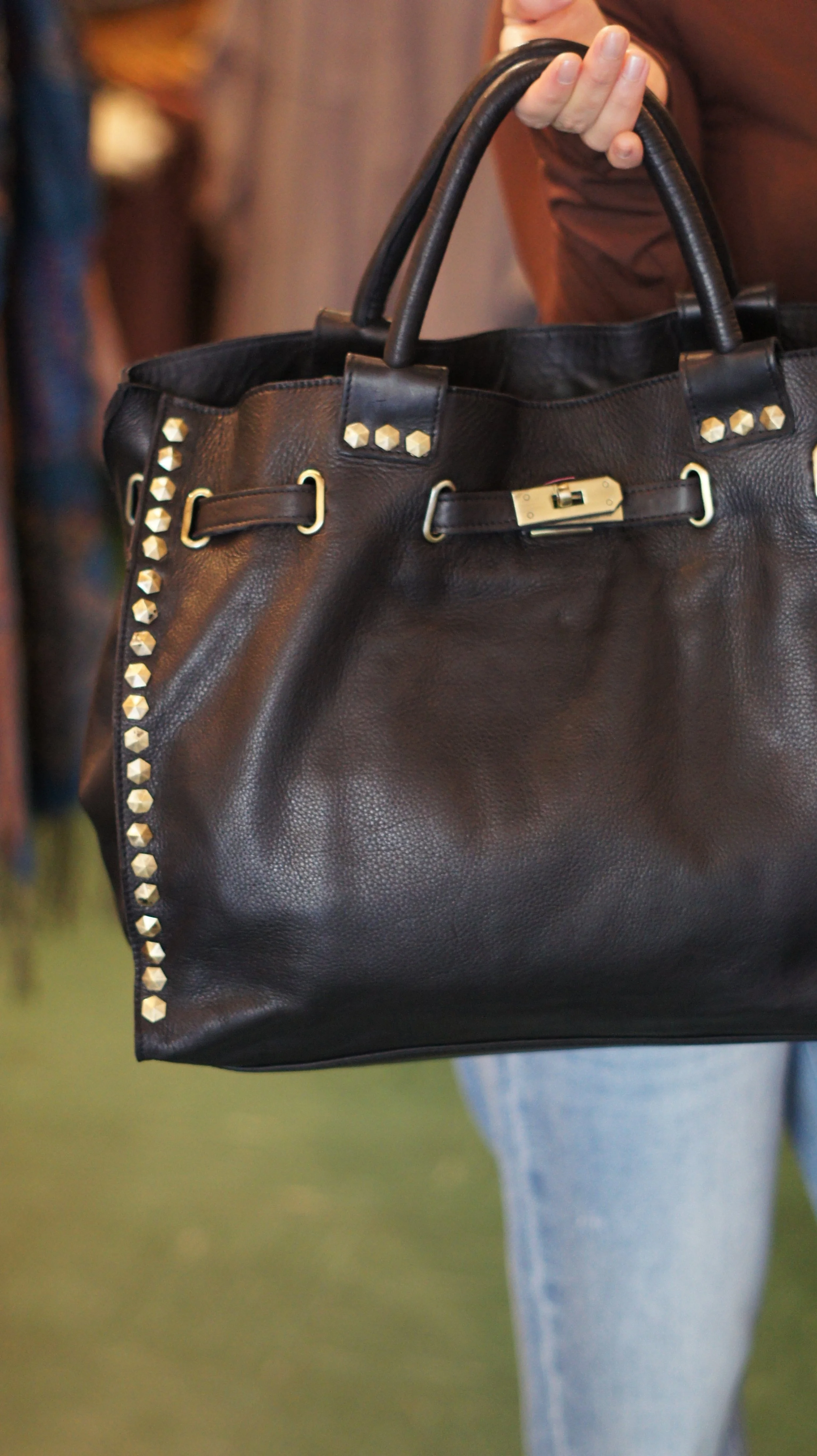 Black Stud Leather Detail.JPG