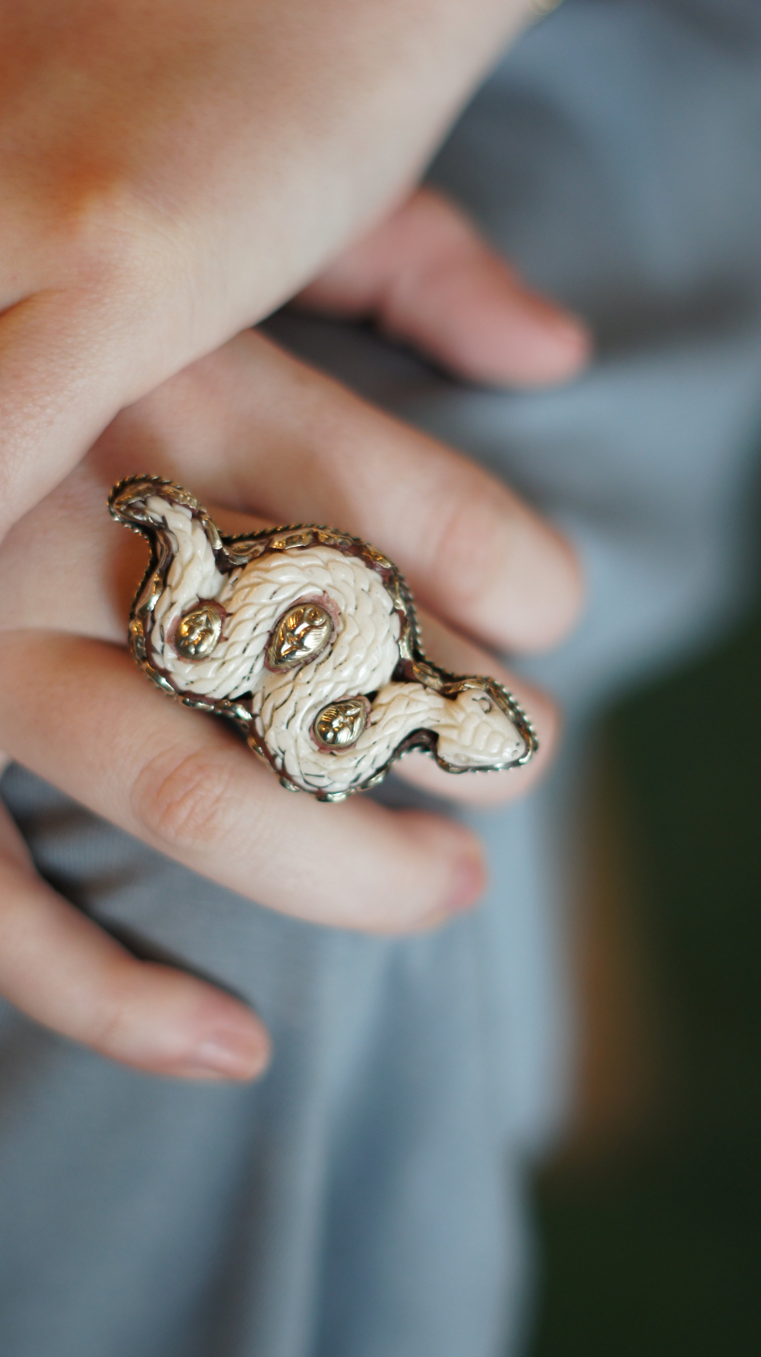 Bone Snake Ring