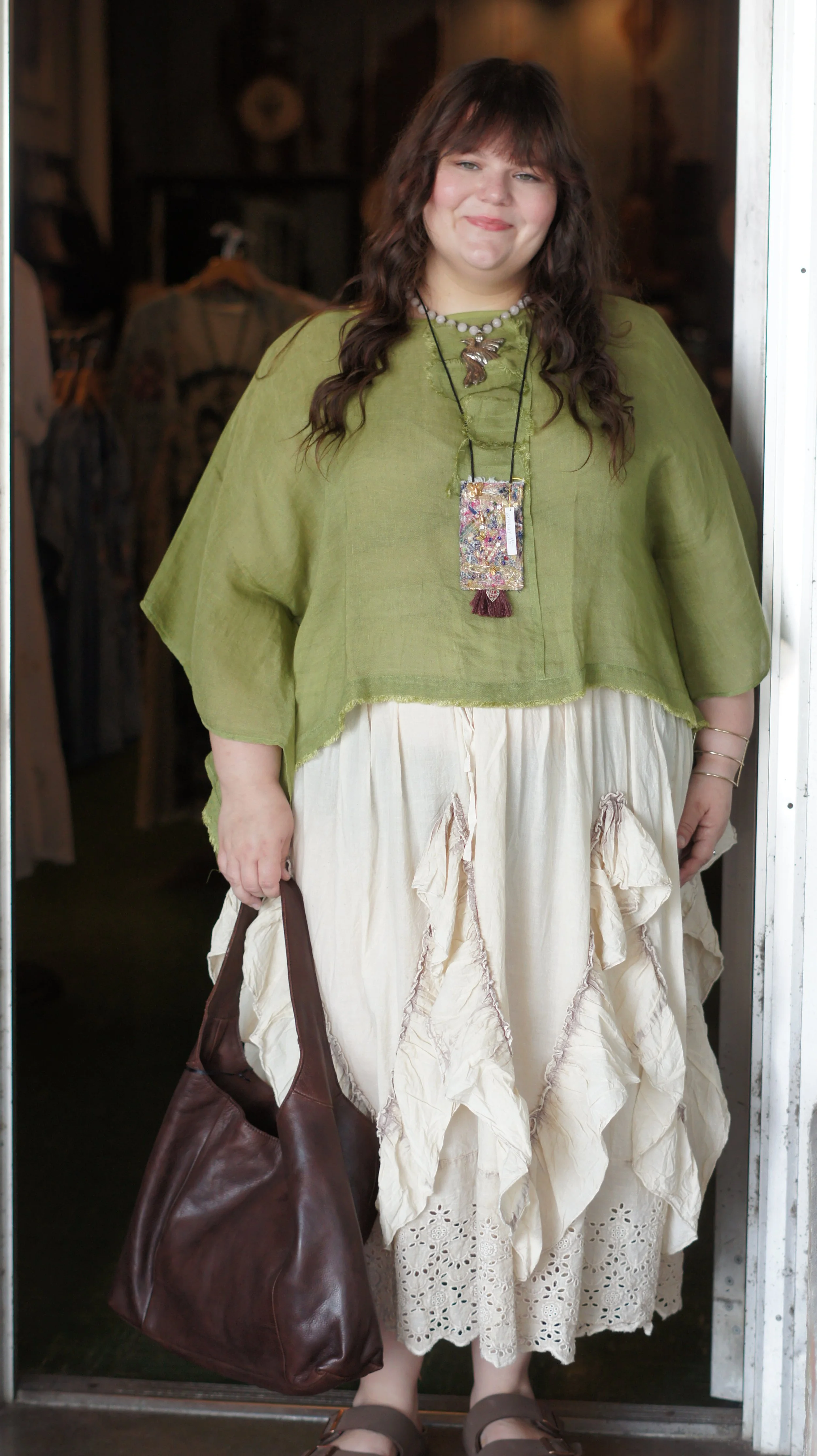 Green Poncho Top Side.JPG