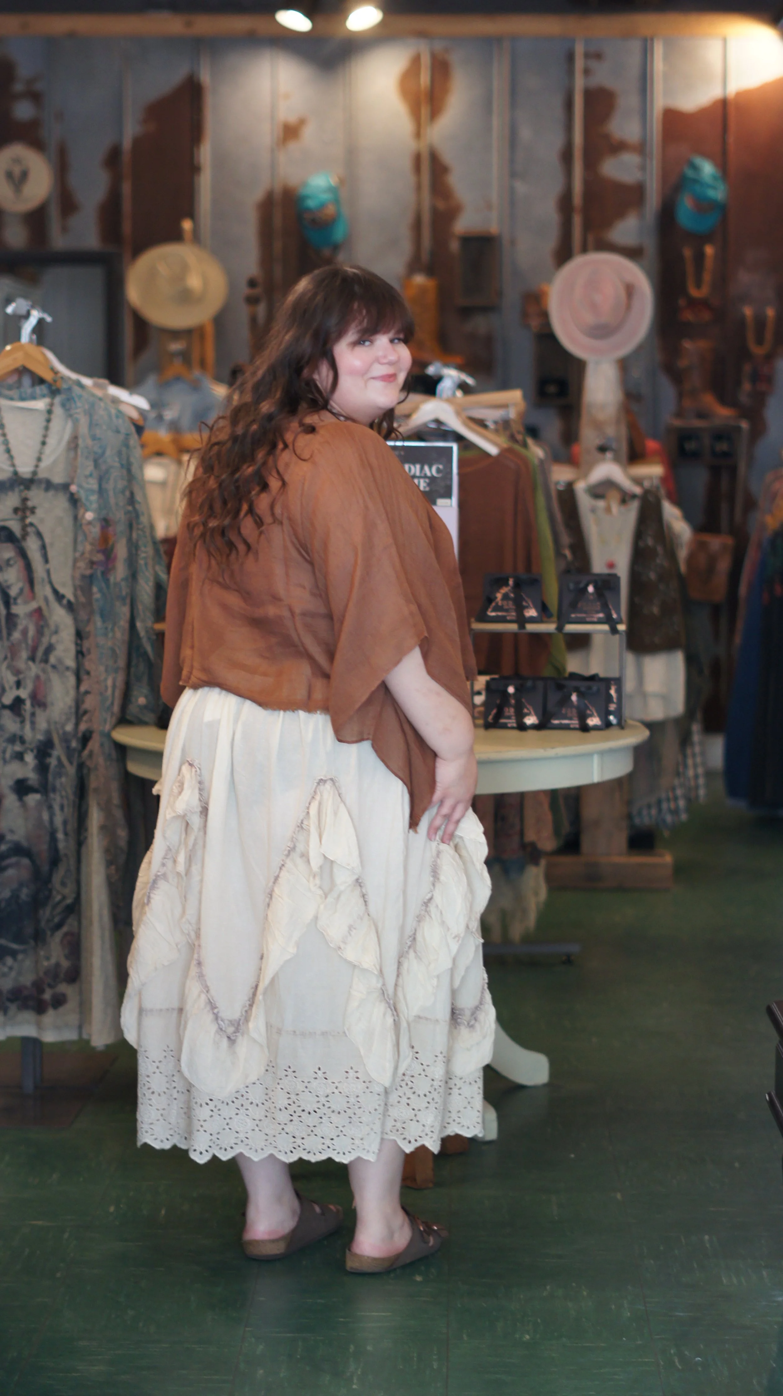 Rust Poncho Top Back.JPG