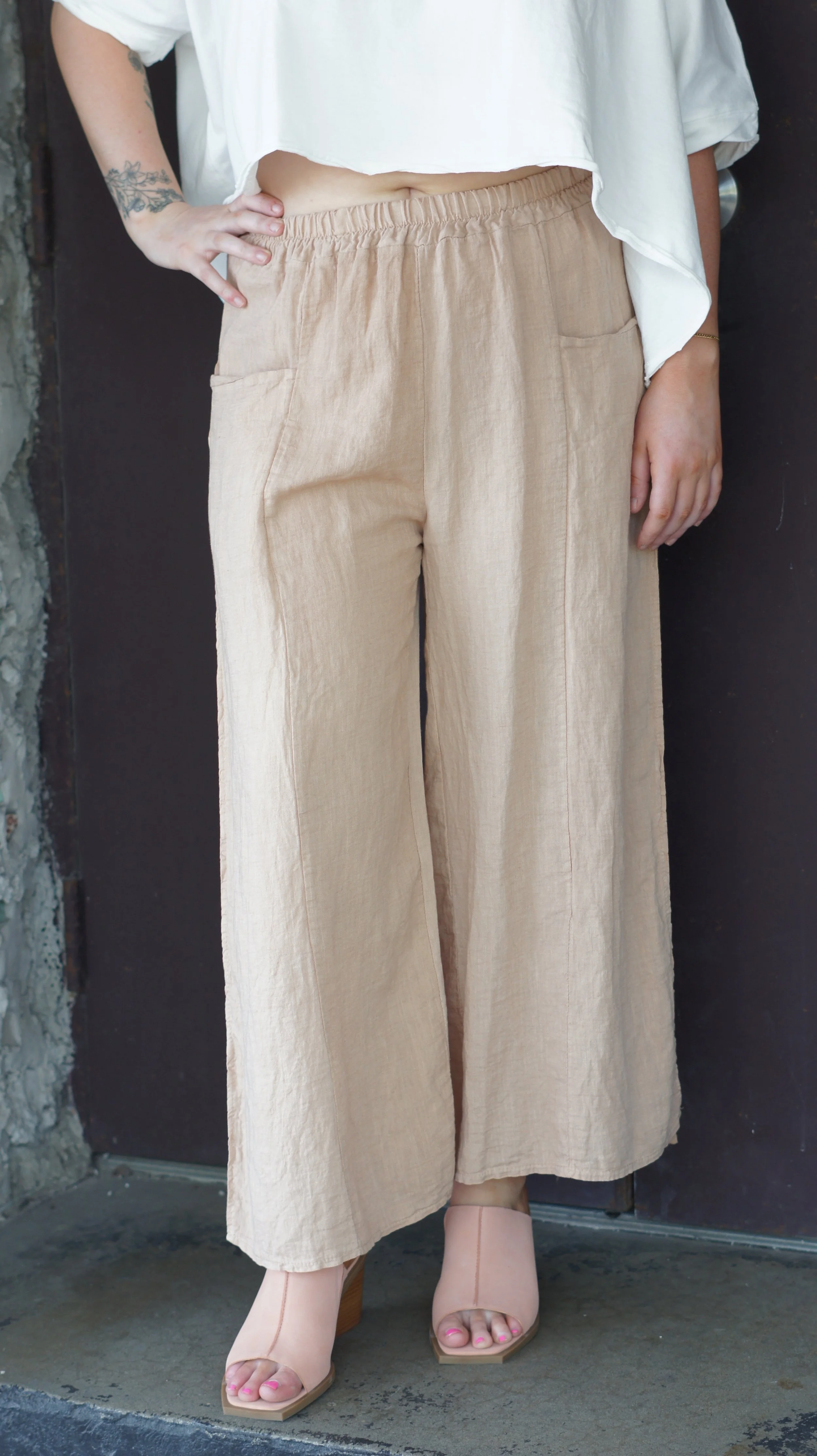 Camel Everyday Linen Pant.JPG