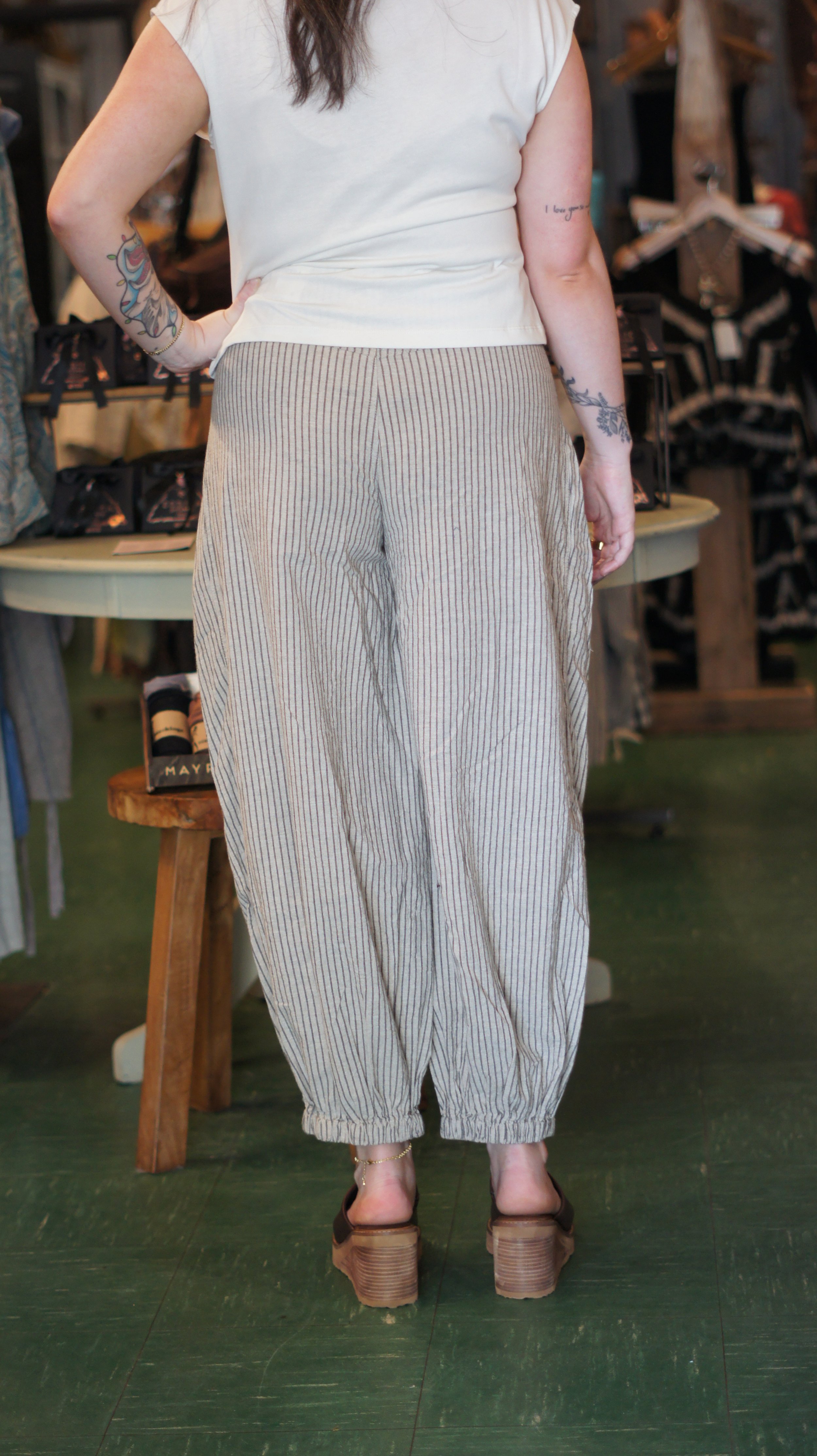 Tapered Pinstripe Pant Back.JPG