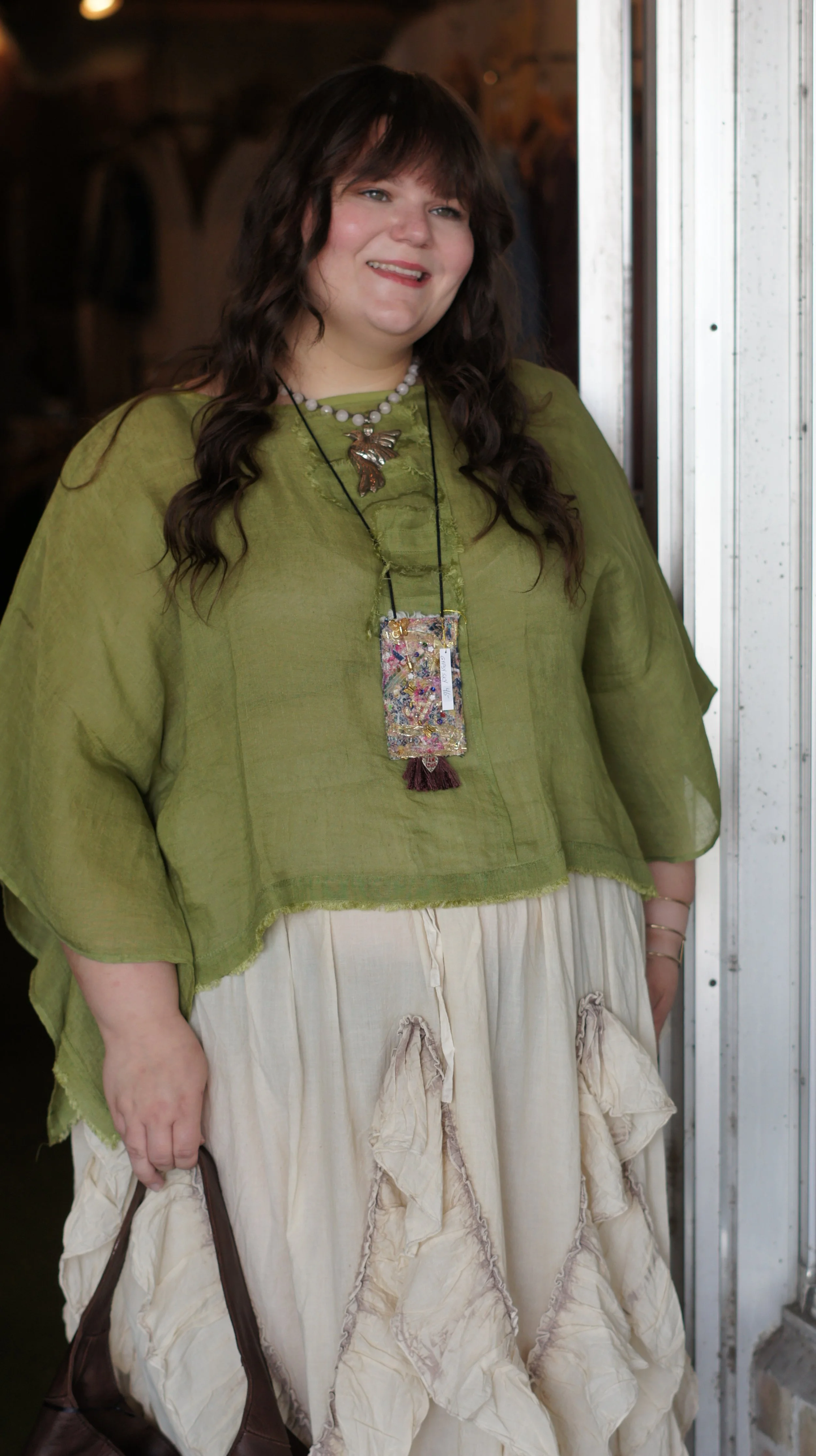 Green Poncho Top Close Up.JPG
