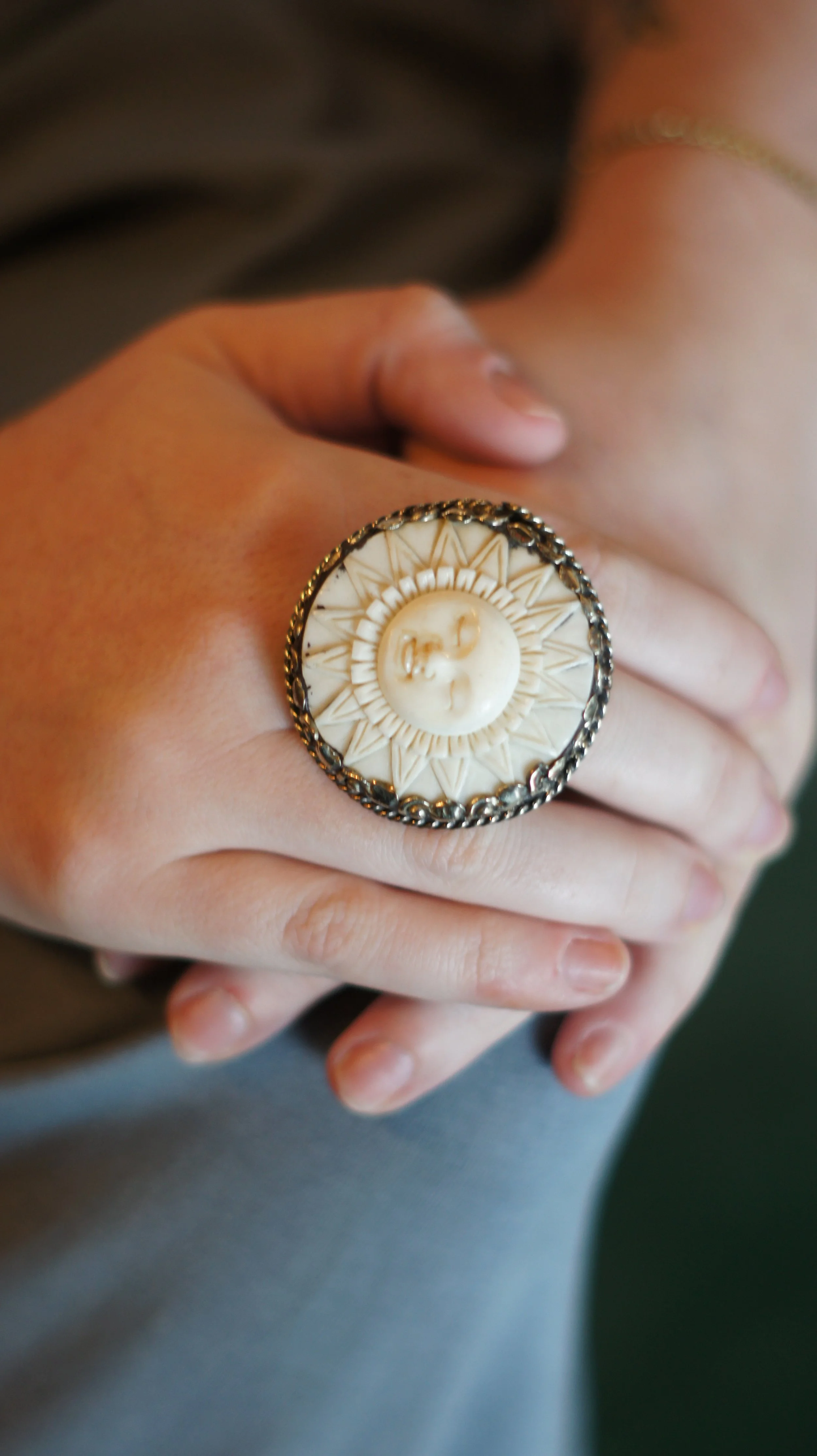 Bone Sun Ring