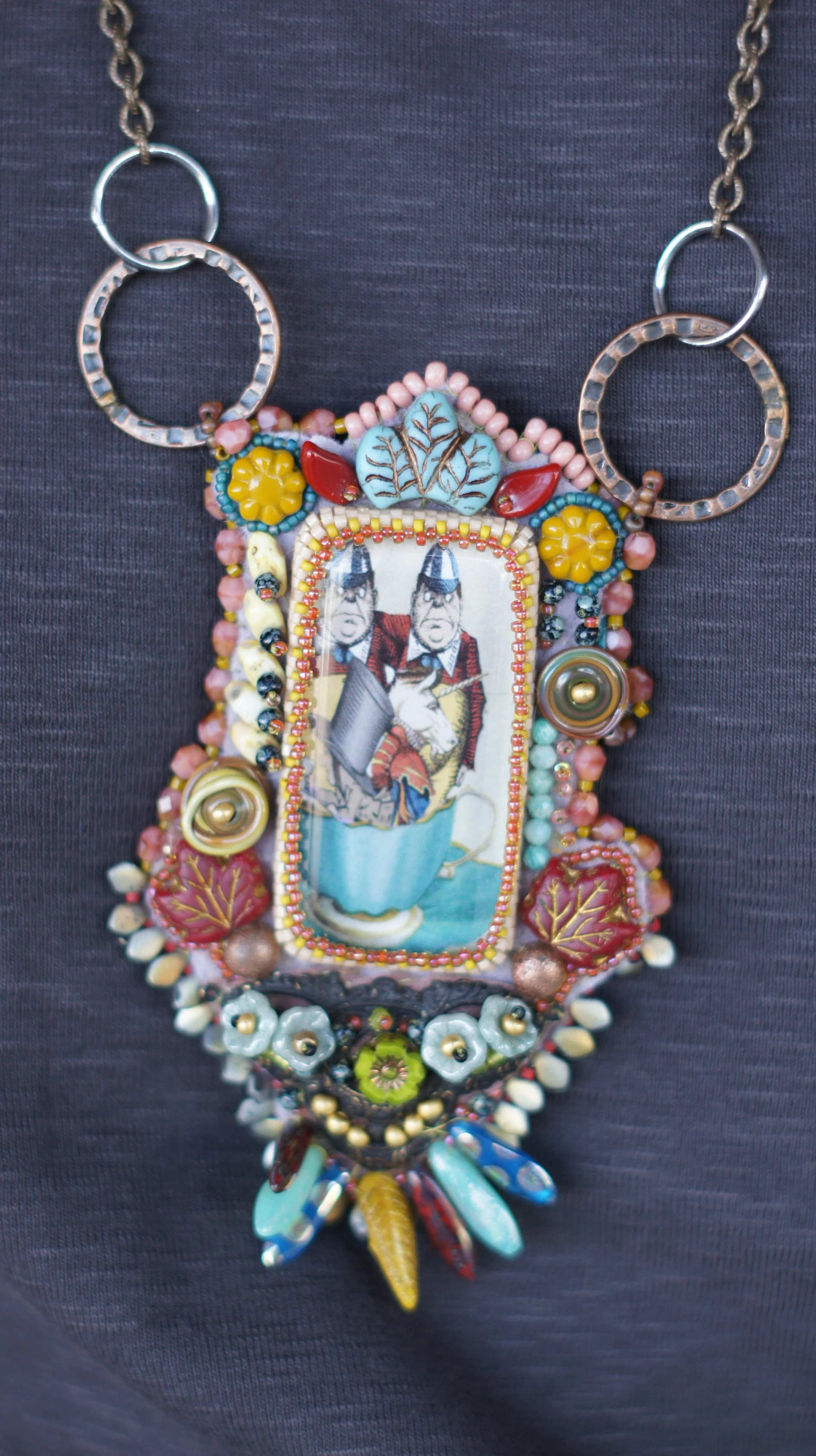 Tweedle Dee & Dum Necklace