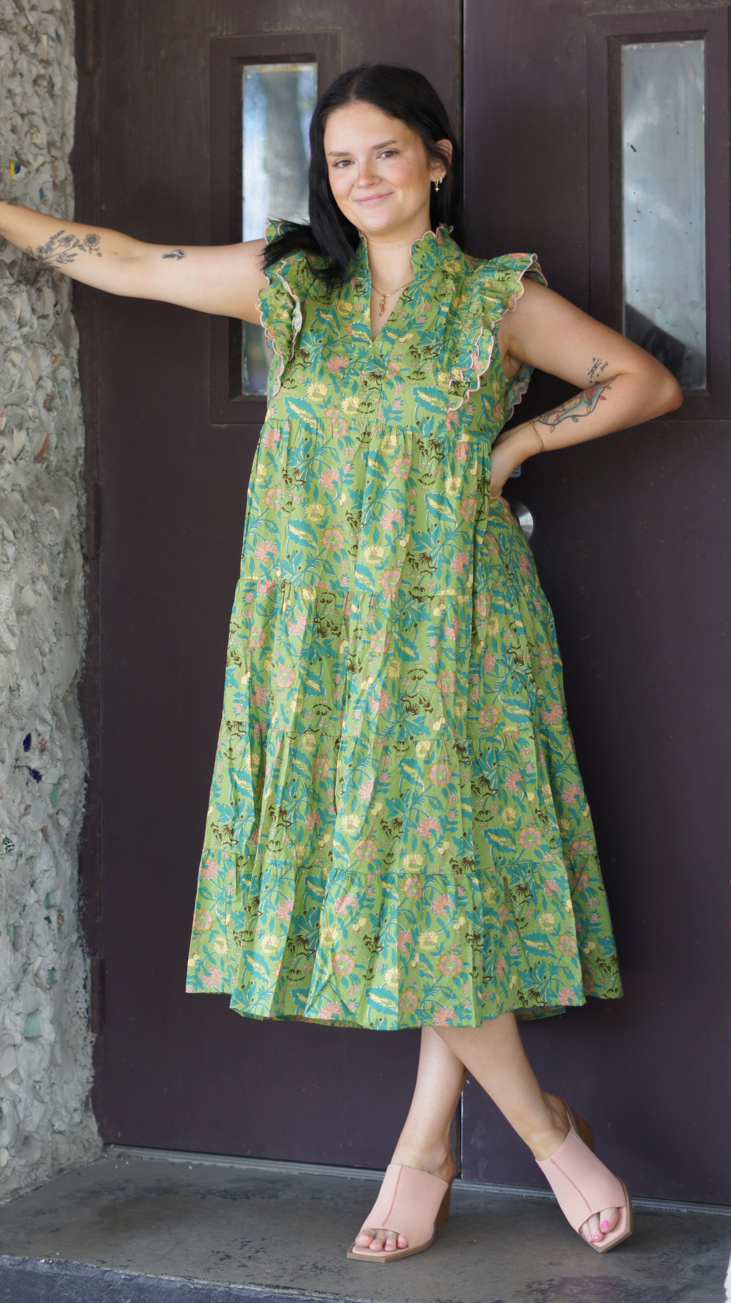 Green Garden Dress