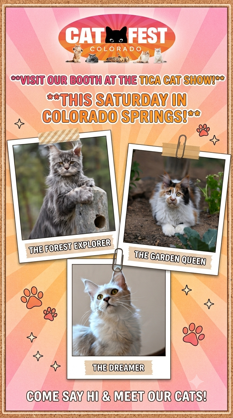 Meet Omega Maine Coons at Cat Fest Colorado Springs 2026