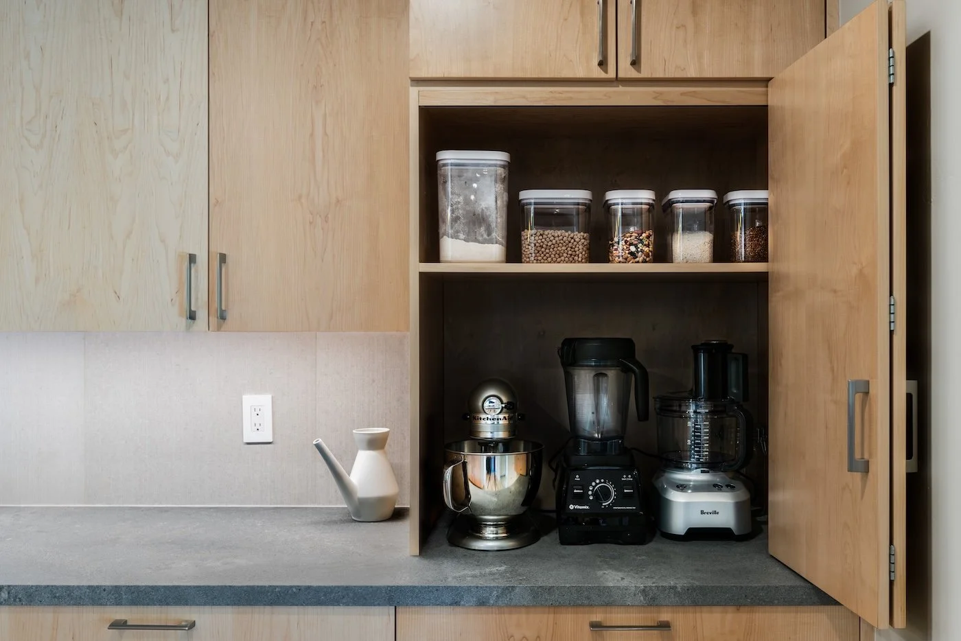 Maple Cabinetry with Bi-Fold Appliance Garage.jpeg