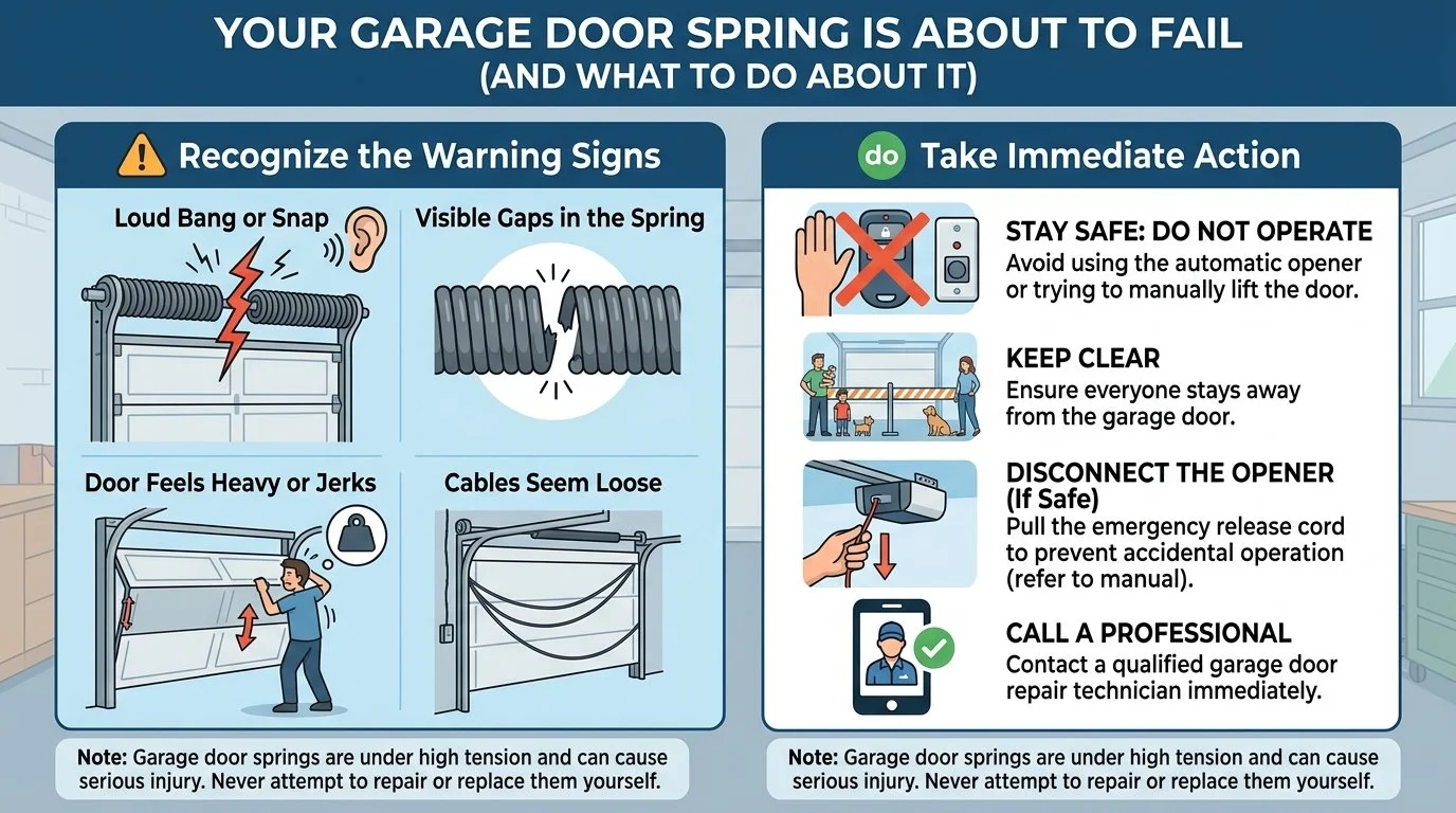 Signs Your Garage Door Spring Is About to Fail (And What to Do About It)