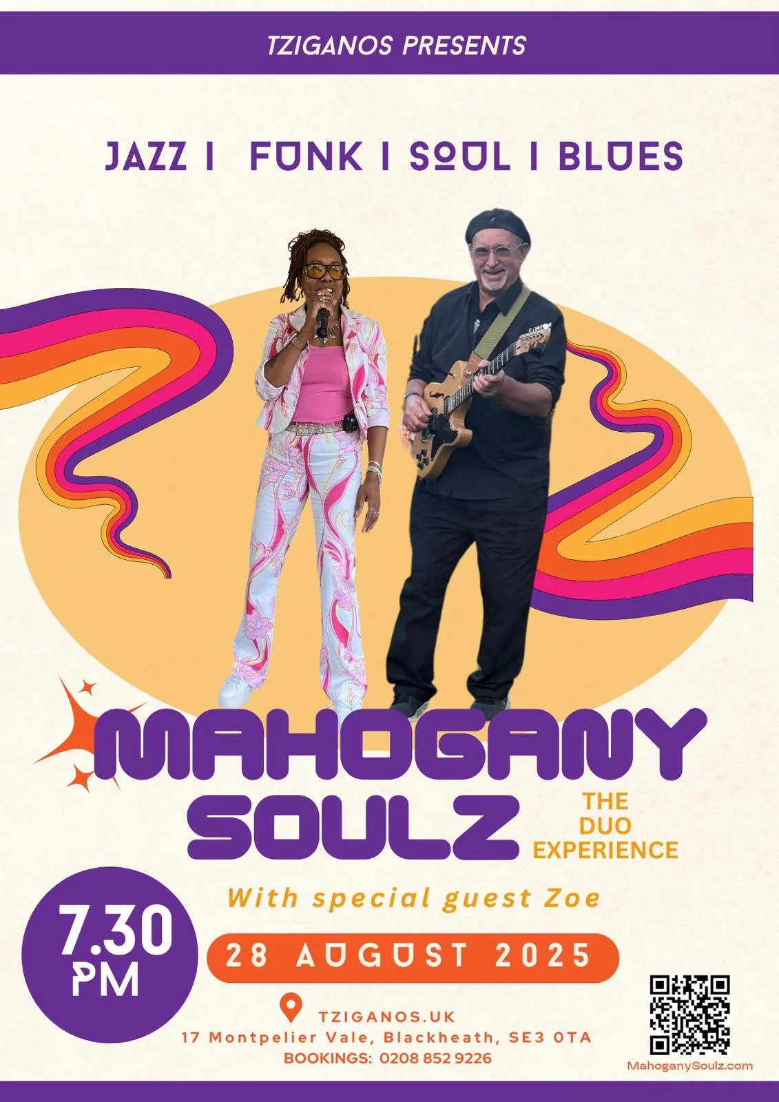 Tziganos presents Acoustic Mahogany - The Fusion Duo