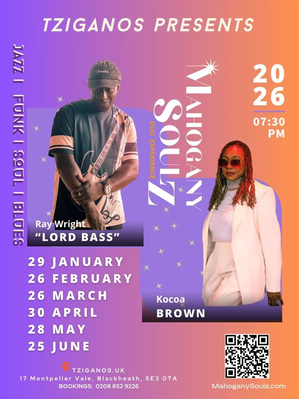 Tziganos presents Acoustic Mahogany - The Fusion Duo