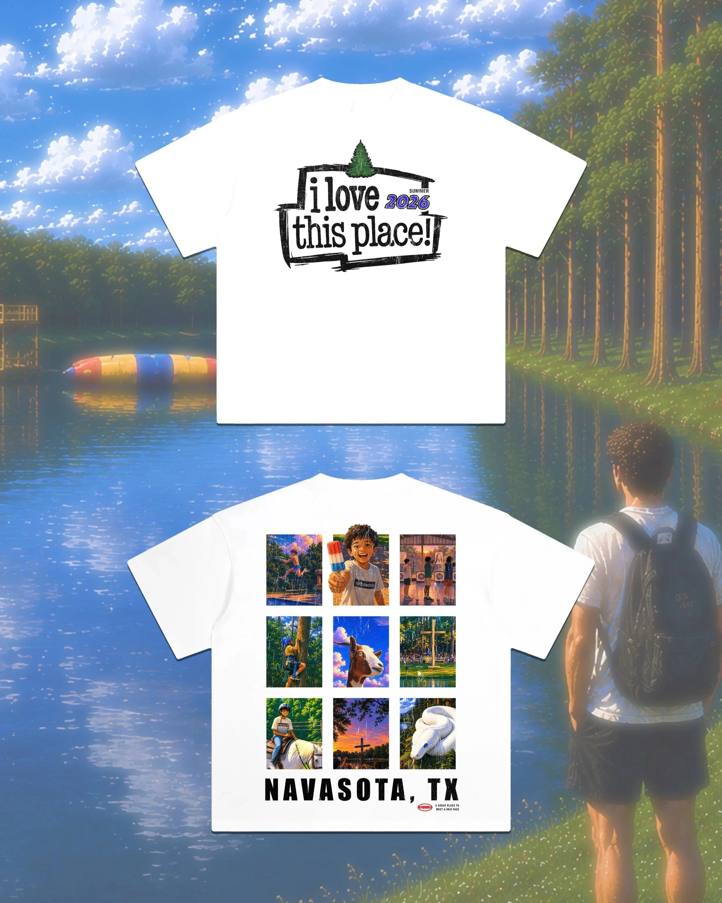 "I Love This Place" Camp Tee