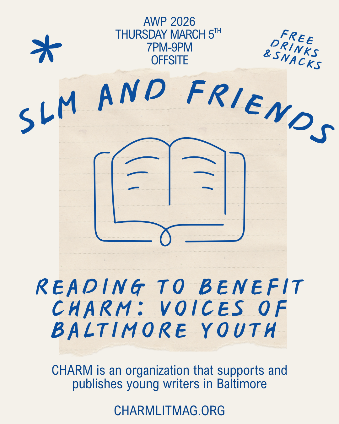 Split Lip & Friends Reading to Benefit CHARM  