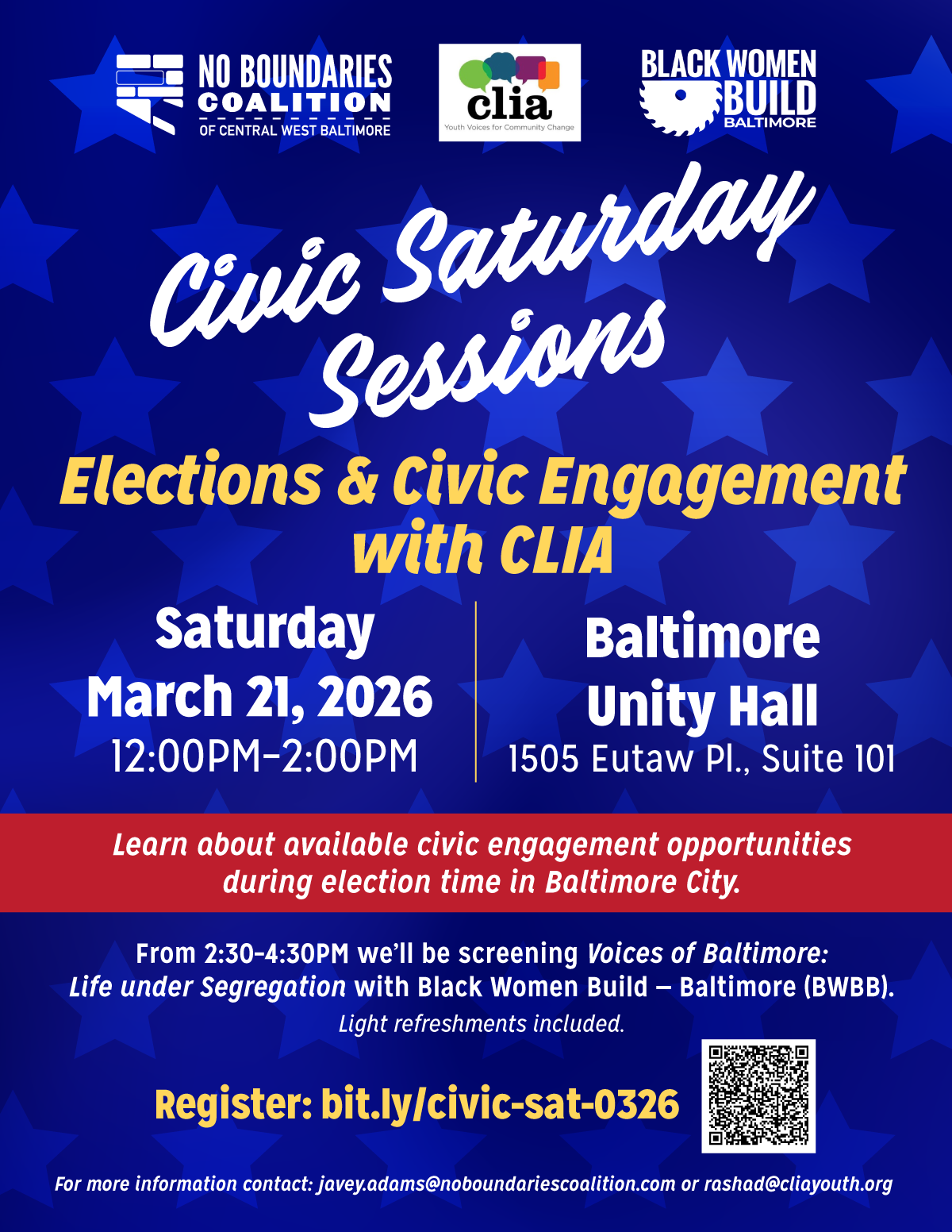 Civic Saturday Sessions: Elections & Civic Engagement
