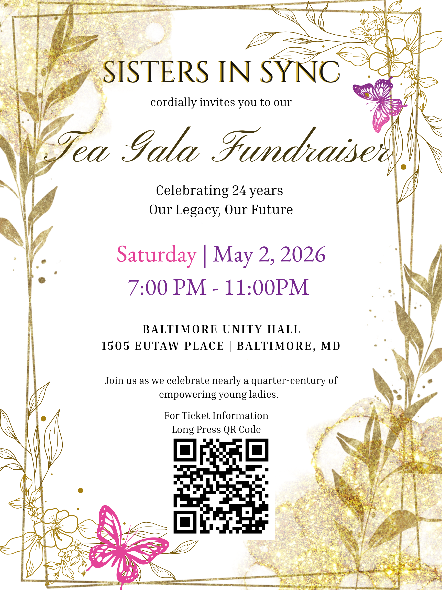 Sisters In Sync Tea Gala Fundraiser