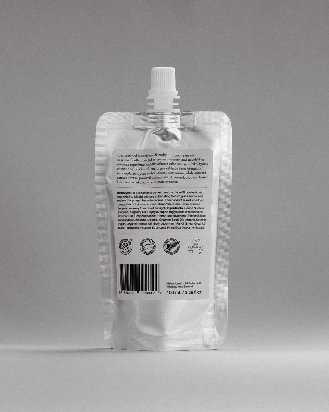 Intimate Lubricating Serum Refill - 100mL | Maebl | NZ Intimate Care