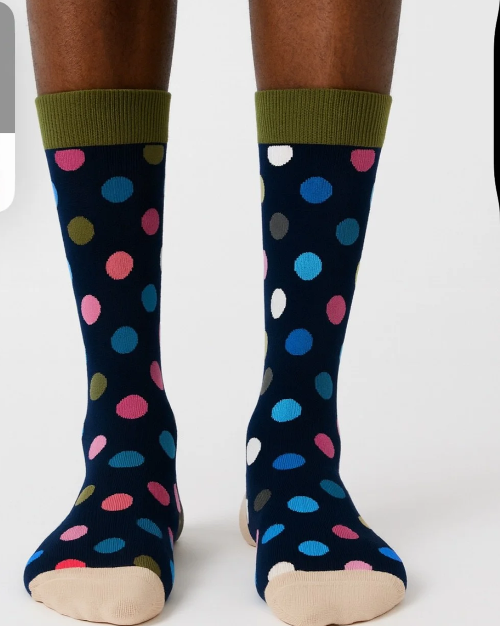 Large Muit Color Polka Dots