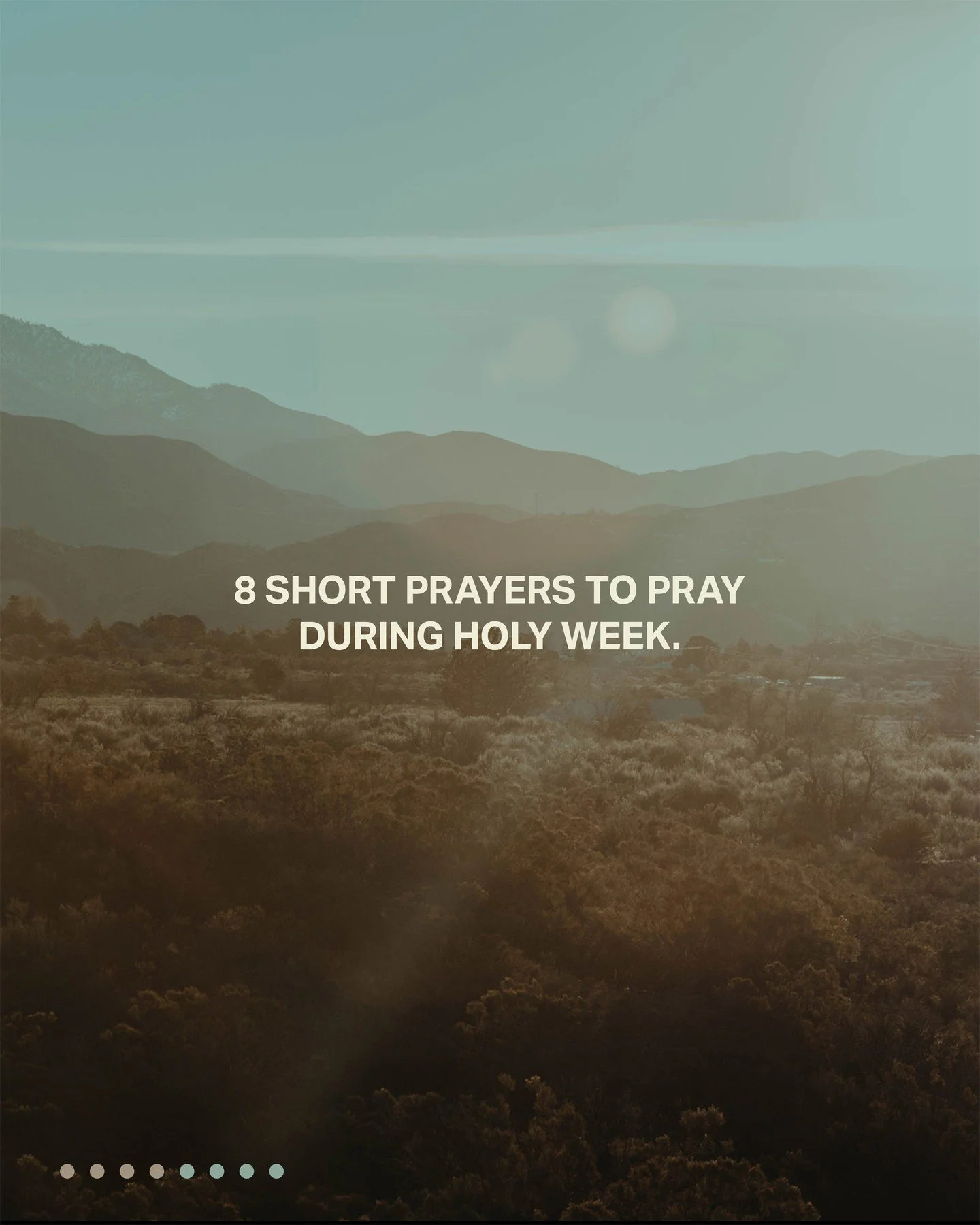 Holy Week starts tomorrow.

From the celebration of the Triumphal Entry&hellip; to the sorrow of the Crucifixion of Jesus&hellip; to the victory over death with the resurrection &mdash;this week invites us to walk closely with Jesus.

Here are 8 shor