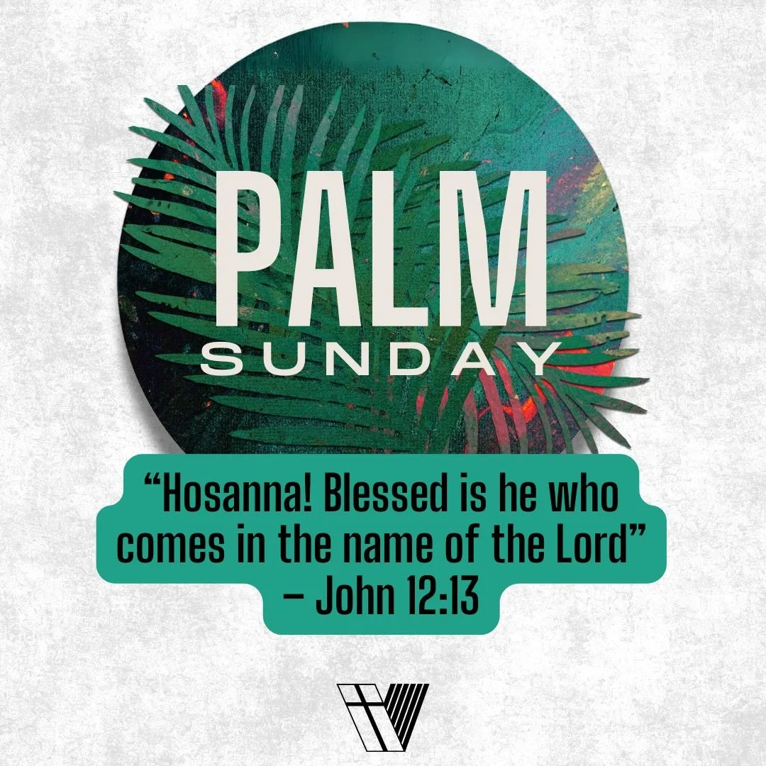 It&rsquo;s Palm Sunday!

Today we celebrate the Triumphal Entry&mdash;when the crowds cried out:
&ldquo;Hosanna! Blessed is He who comes in the name of the Lord!&rdquo; &mdash; John 12:13

This is the day we begin the journey of Easter Week&hell