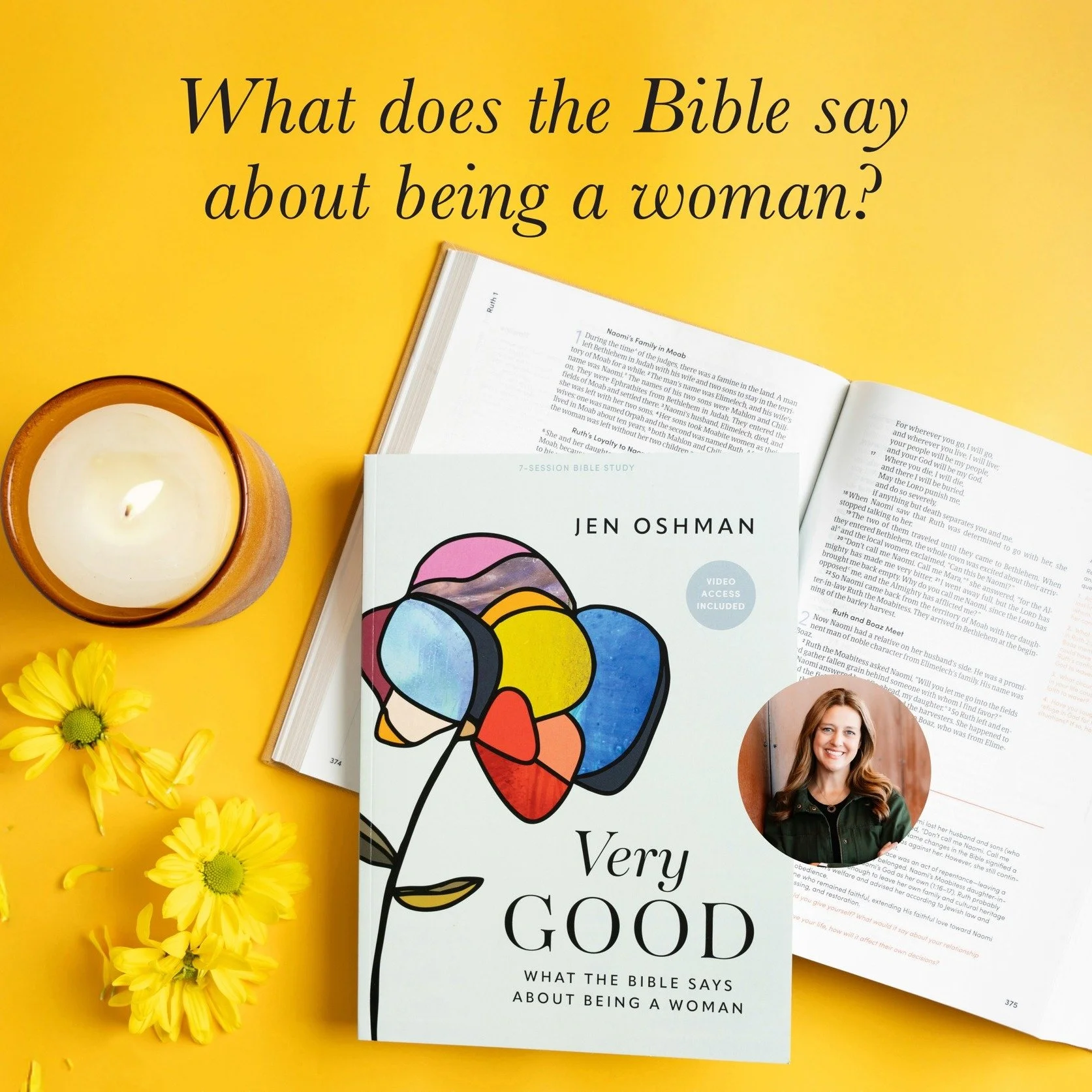 Ladies, we are starting a new Bible Study on Wednesday nights at 6:30pm here at Village. 

"Very Good" by Jen Oshman teaches us "What the Bible Says About Being a Woman."

Women today wonder if God is for them, if the Bible is for