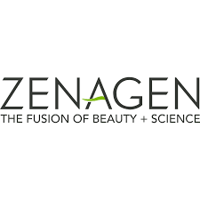 Zenagen logo with slogan 'The Fusion of Beauty + Science'