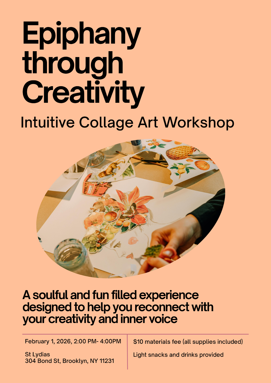 Epiphany Through Creativity: Intuitive Collage Art Workshop