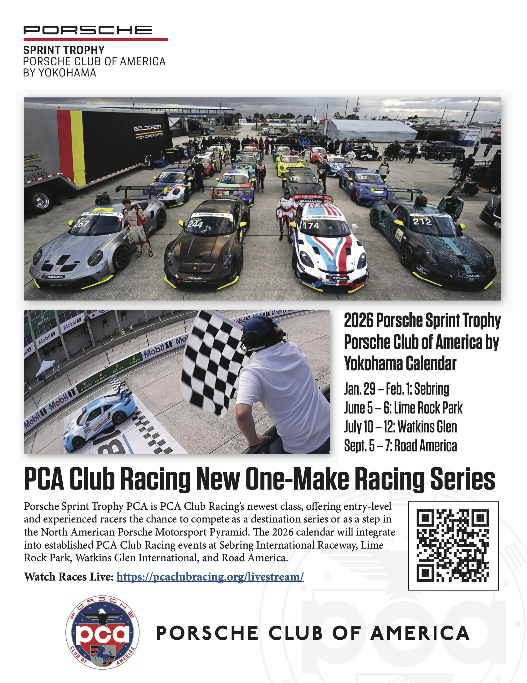 PCA Club Racing NEW One-Make Series
