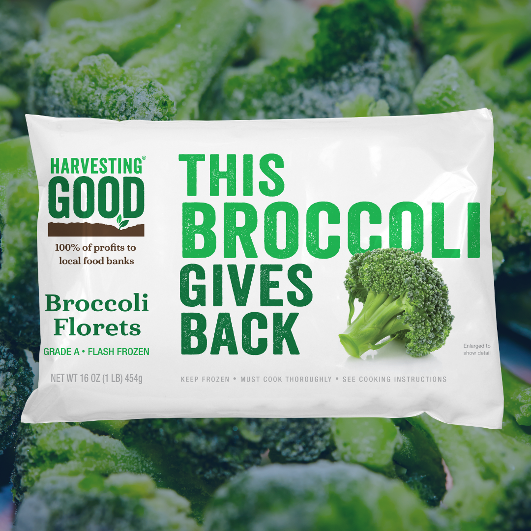 Image of Harvesting Good frozen broccoli bag