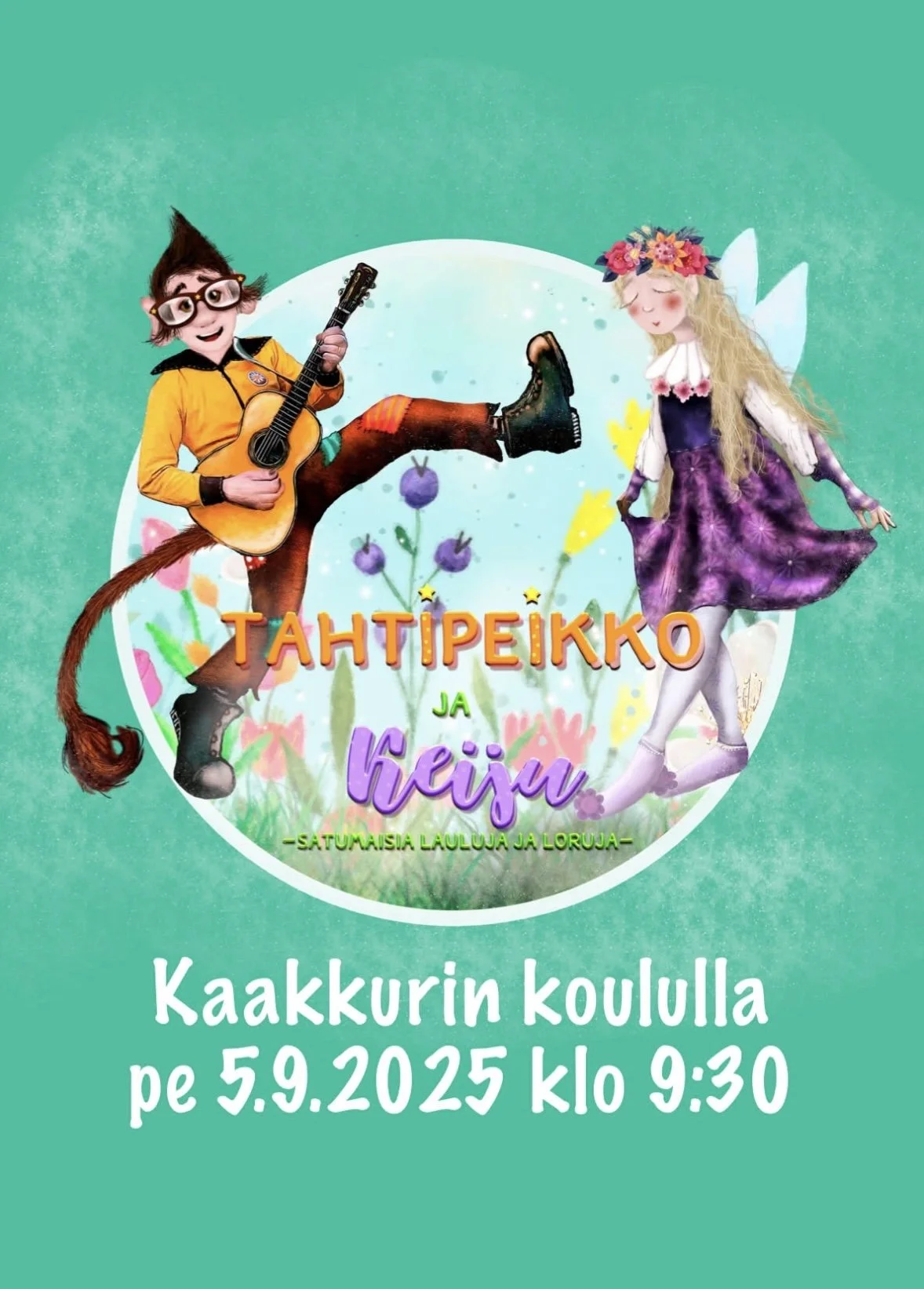 Tahtipeikko ja Keiju Kaakkurin koululla pe 5.9.2025