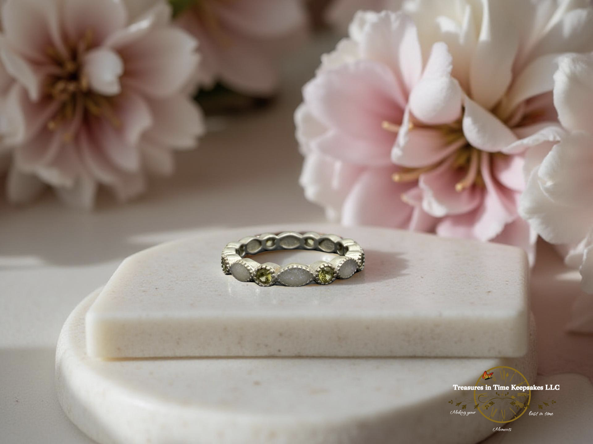 Multiple Birthstones Band (oval shaped slots)