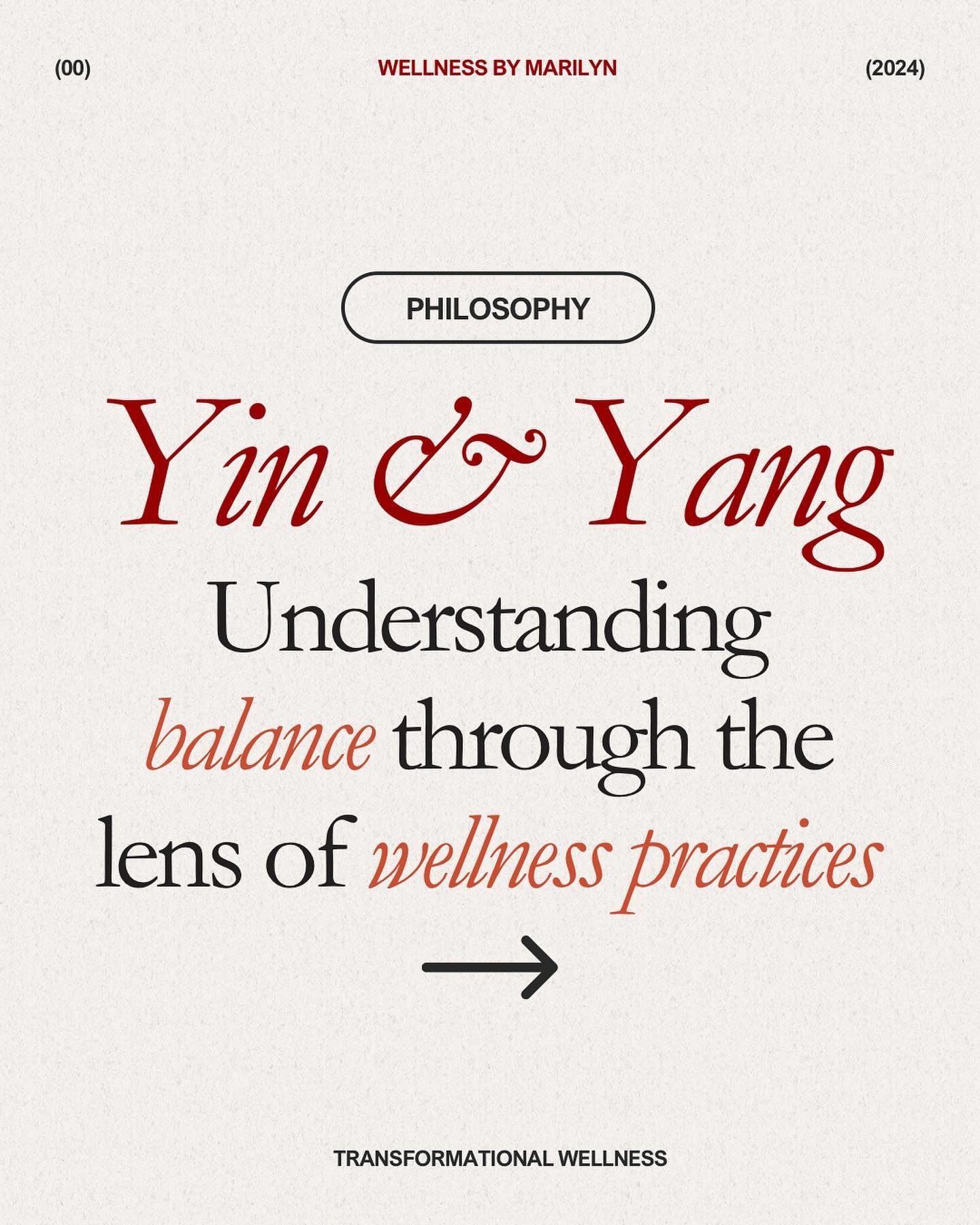 🌓 Yin &amp; Yang: The Art of Balance 🌓

In Chinese Medicine, Ayurveda, and Yoga, balance is the key to health and harmony. 🌿

This ancient concept of Yin and Yang shows up in every aspect of life&mdash;whether it&rsquo;s the cool, passive energy o
