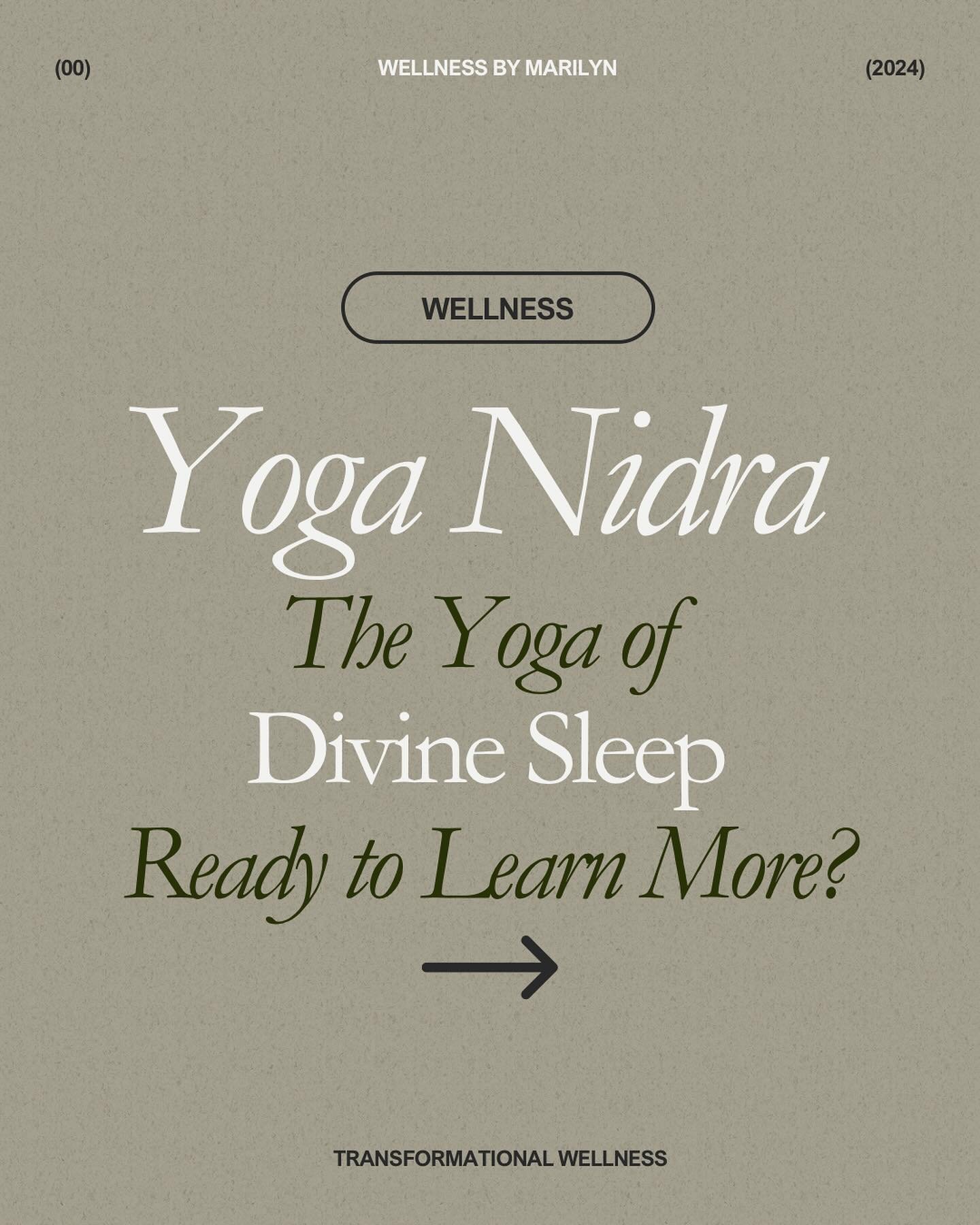 🌙 Yoga Nidra: The Secret to Deep Rest &amp; Inner Healing 💫

Did you know that just 20-30 minutes of Yoga Nidra can feel like hours of restful sleep? This ancient practice, known as &ldquo;yogic sleep,&rdquo; helps you tap into deep relaxation, red