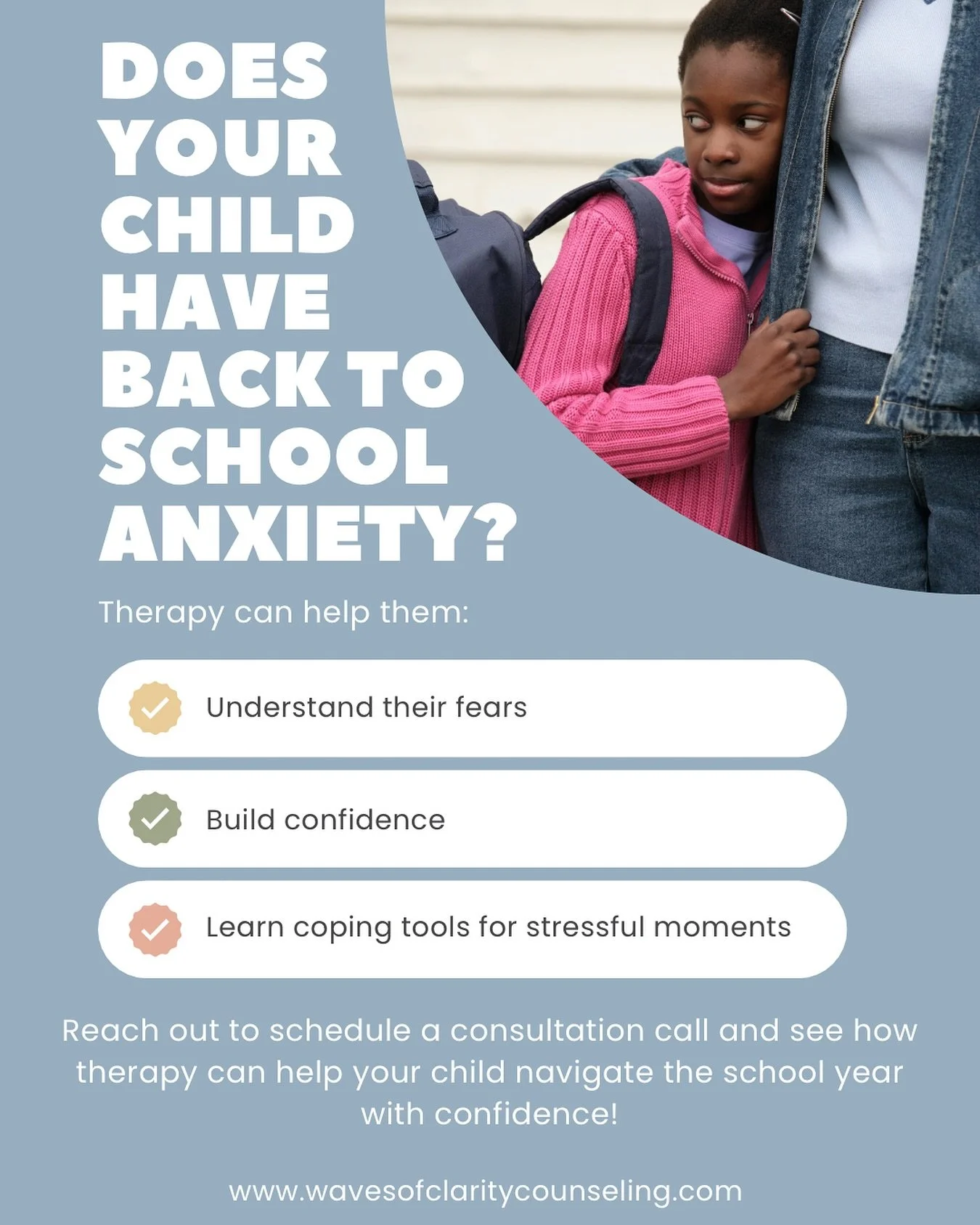 The start of a new school year can be filled with lots of excitement, but also with lots of worry! It&rsquo;s totally normal for kiddos to have some back to school jitters, but if you are worried their nerves may be getting in their way of learning a